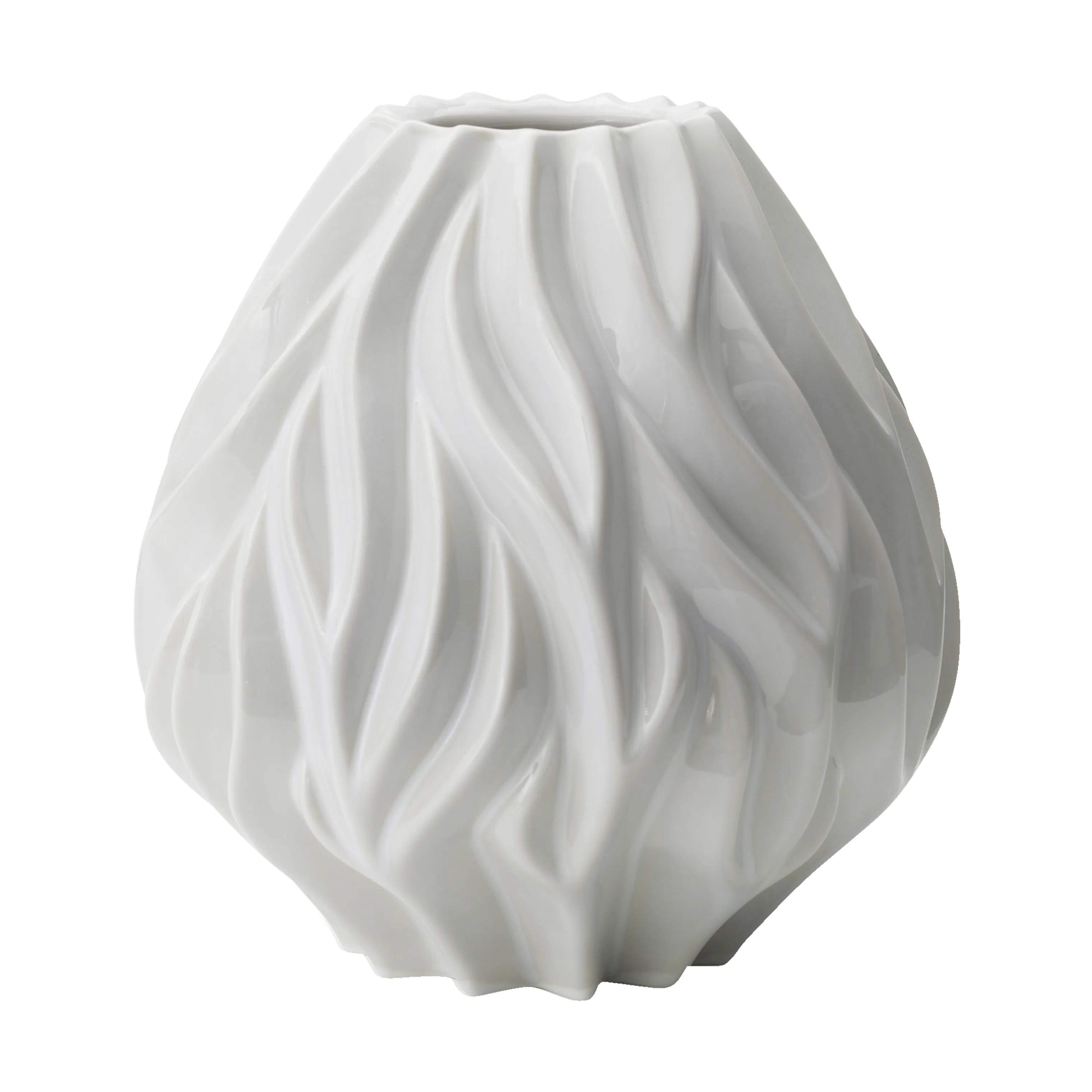 Flame Vase, hvid, large