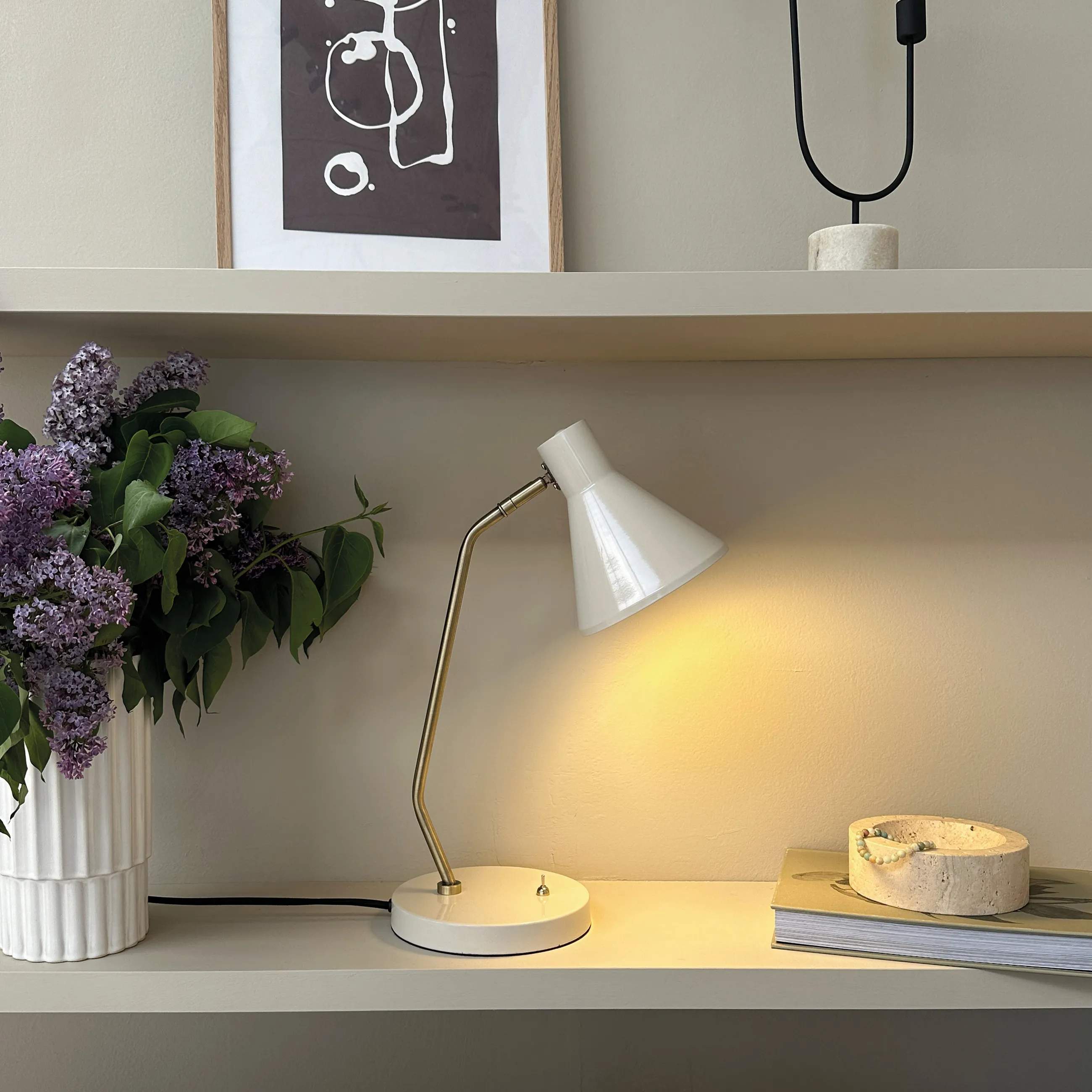 Dyberg Larsen Bordlamper Sleep Bordlampe i Hvid, 3