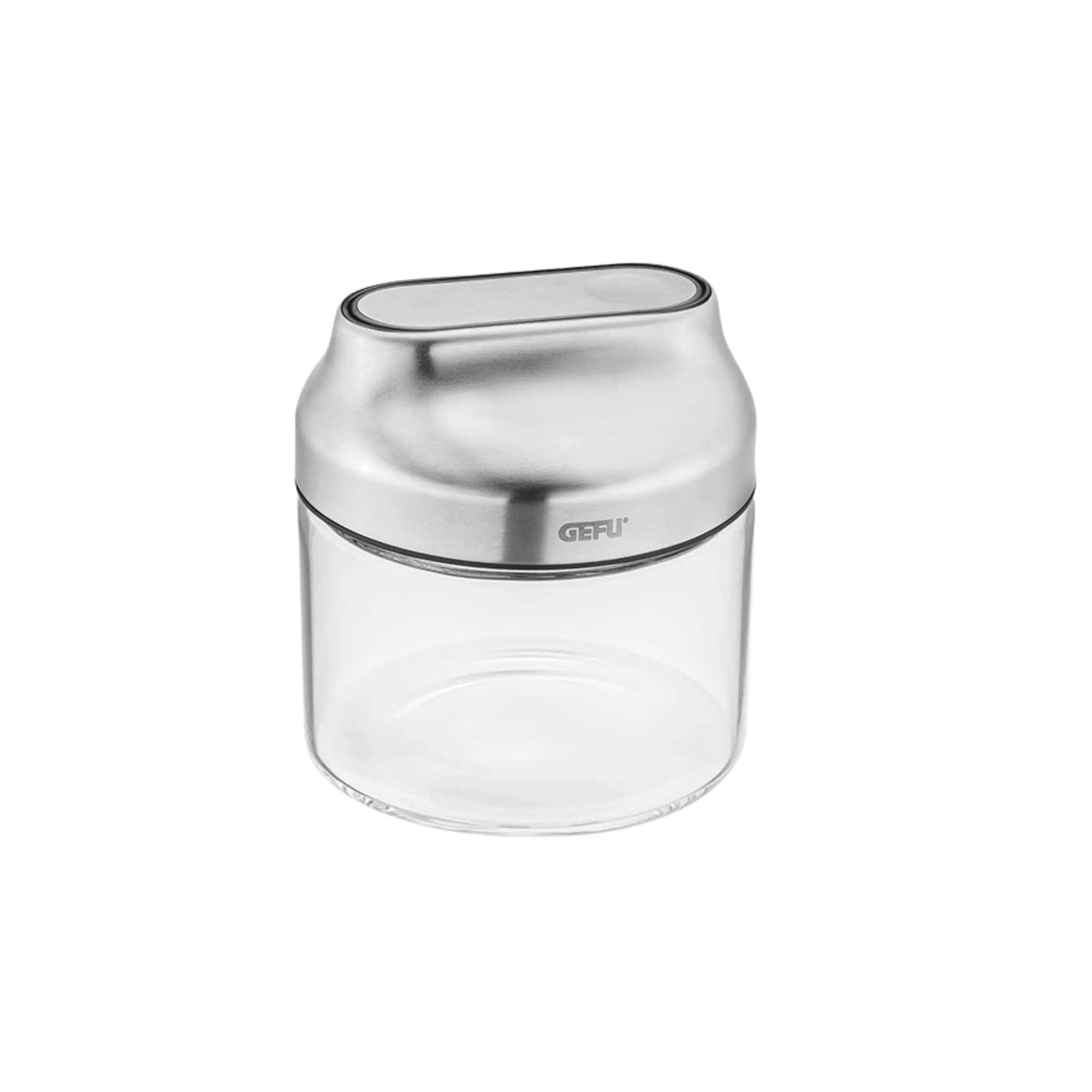 Gefu Opbevaringsglas Kippo Beholder i Sort/Sølv/Klar, 1