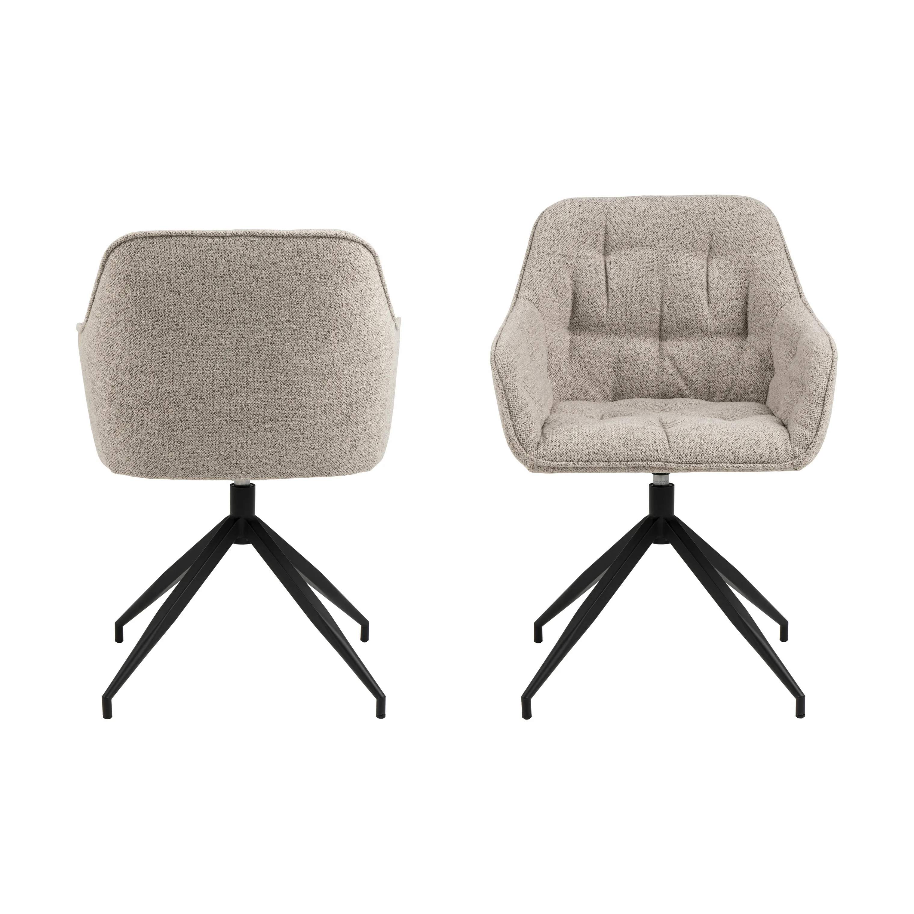 CASA Living Spisebordsstole Brooke Spisebordsstol i Beige, 4