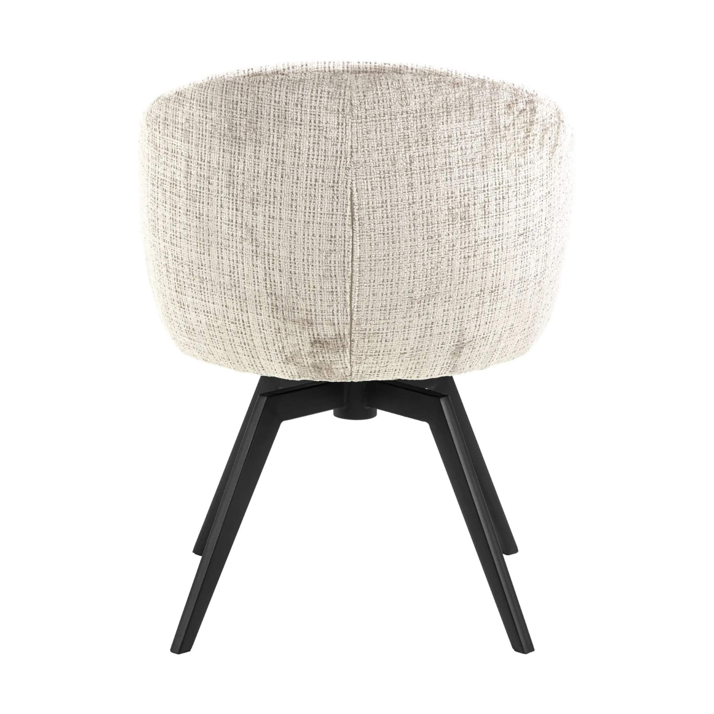 CASA Living Spisebordsstole Darlene Spisebordsstol i Beige/mat sort, 6