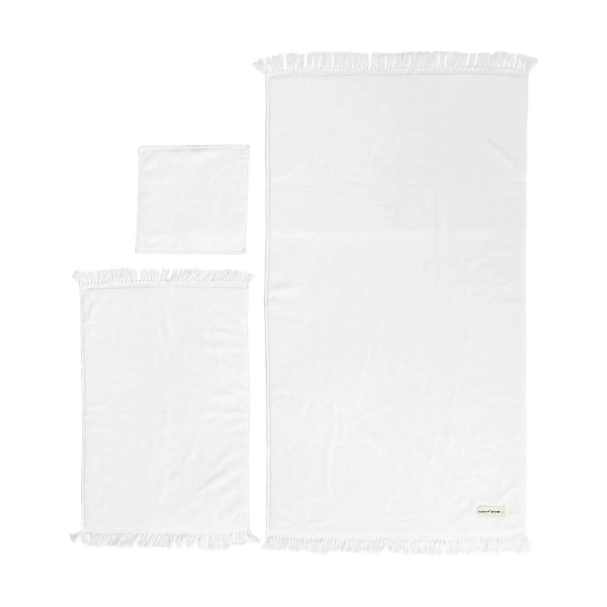 Badehåndklædesæt - 3 dele, antique white, large