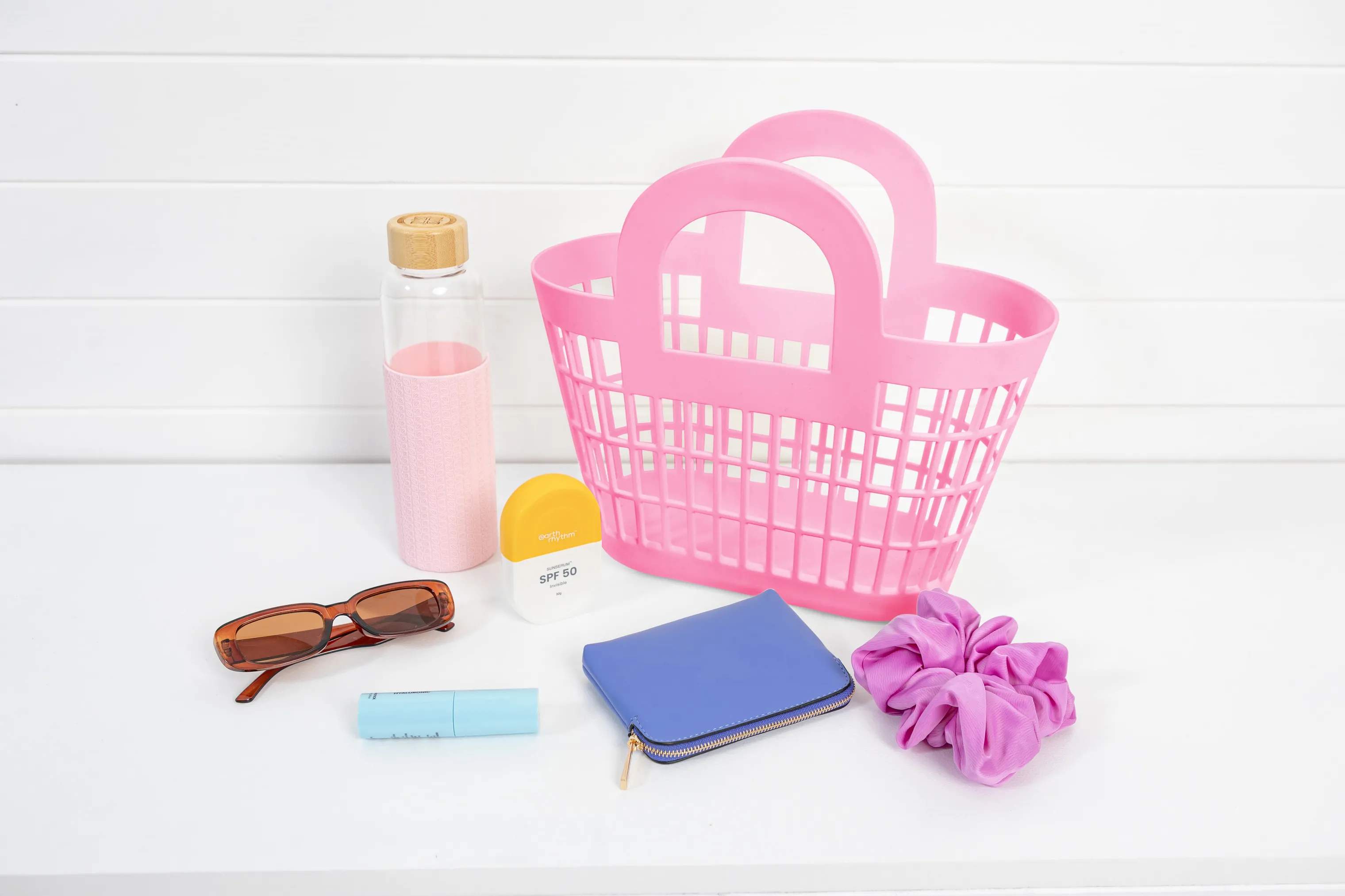 Sun Jellies Øvrigt interiør Atomic Tote Rosie Basket i Bubblegum Pink, 4