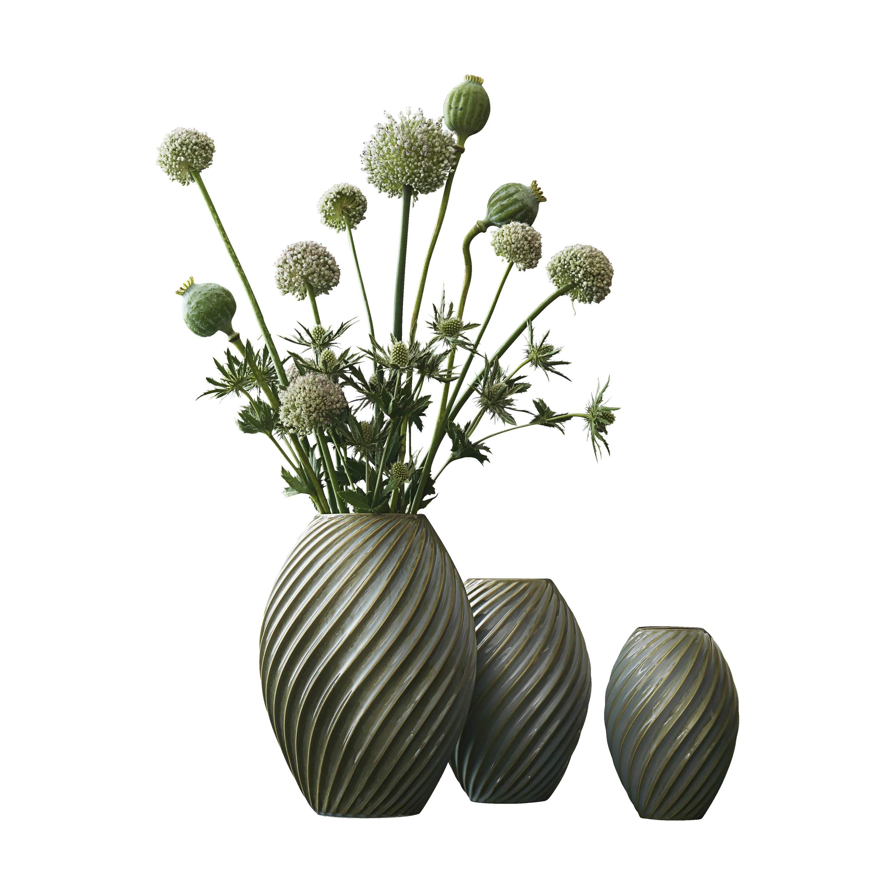 Morsø Vaser River Vase i Gråblå, 21 cm, 3