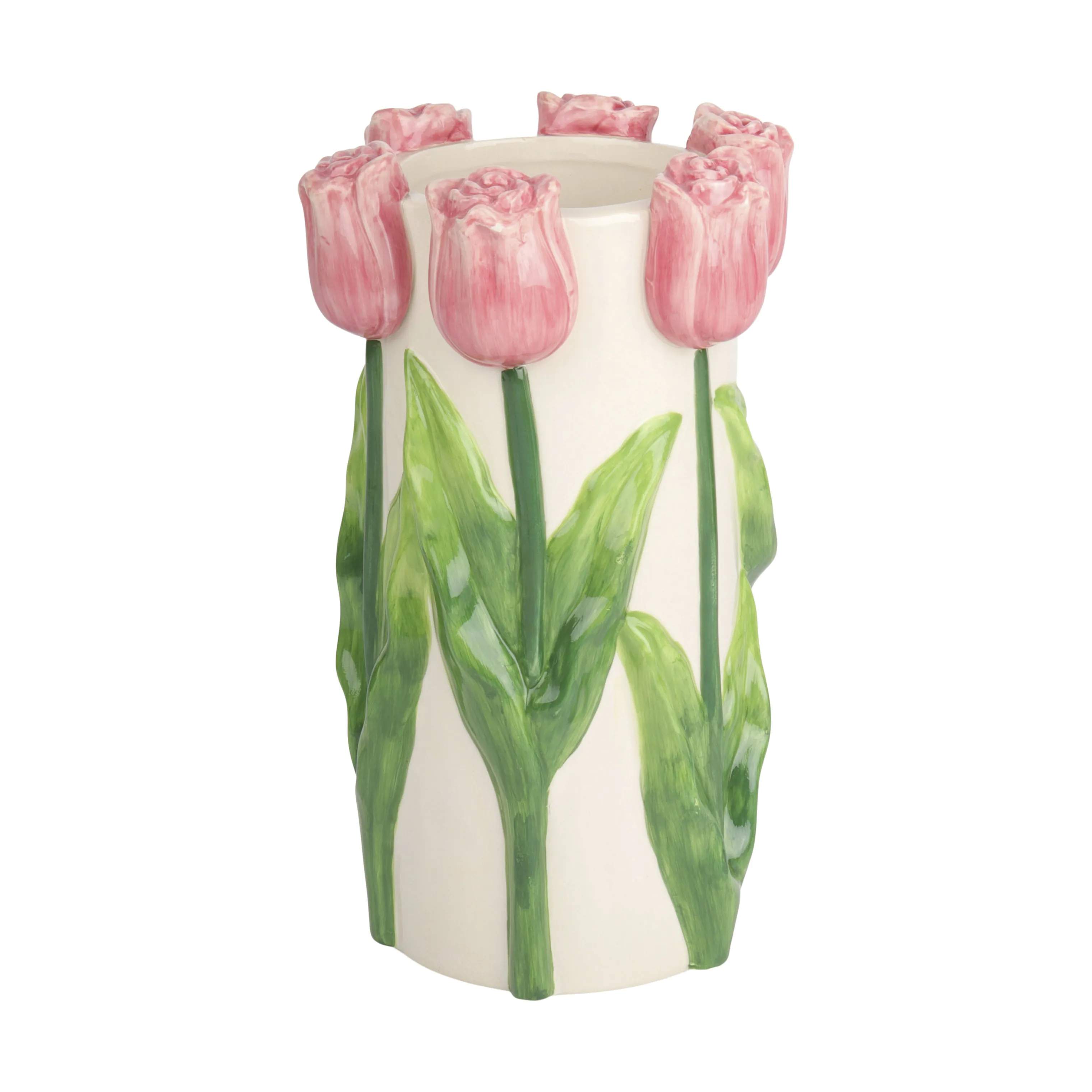 CASA Living Vaser Vase i Hvid/Rosa, 1