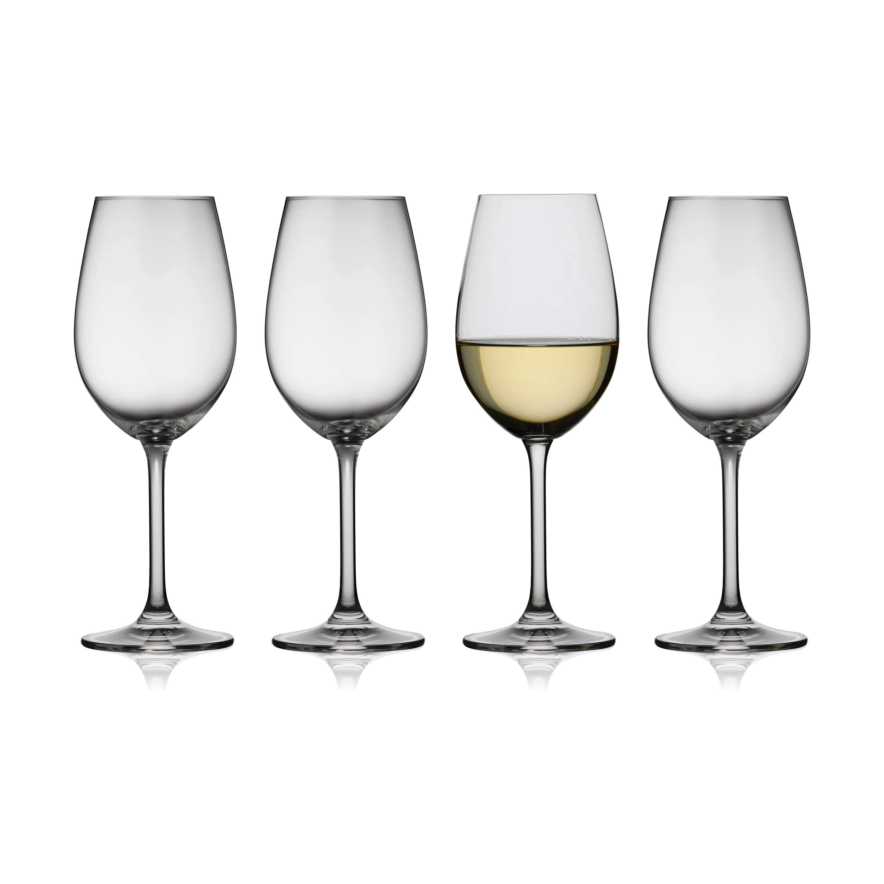 Lyngby Glas Hvidvinsglas NEW Juvel NEW Juvel Hvidvinsglas - 4 stk. i Klar, 1