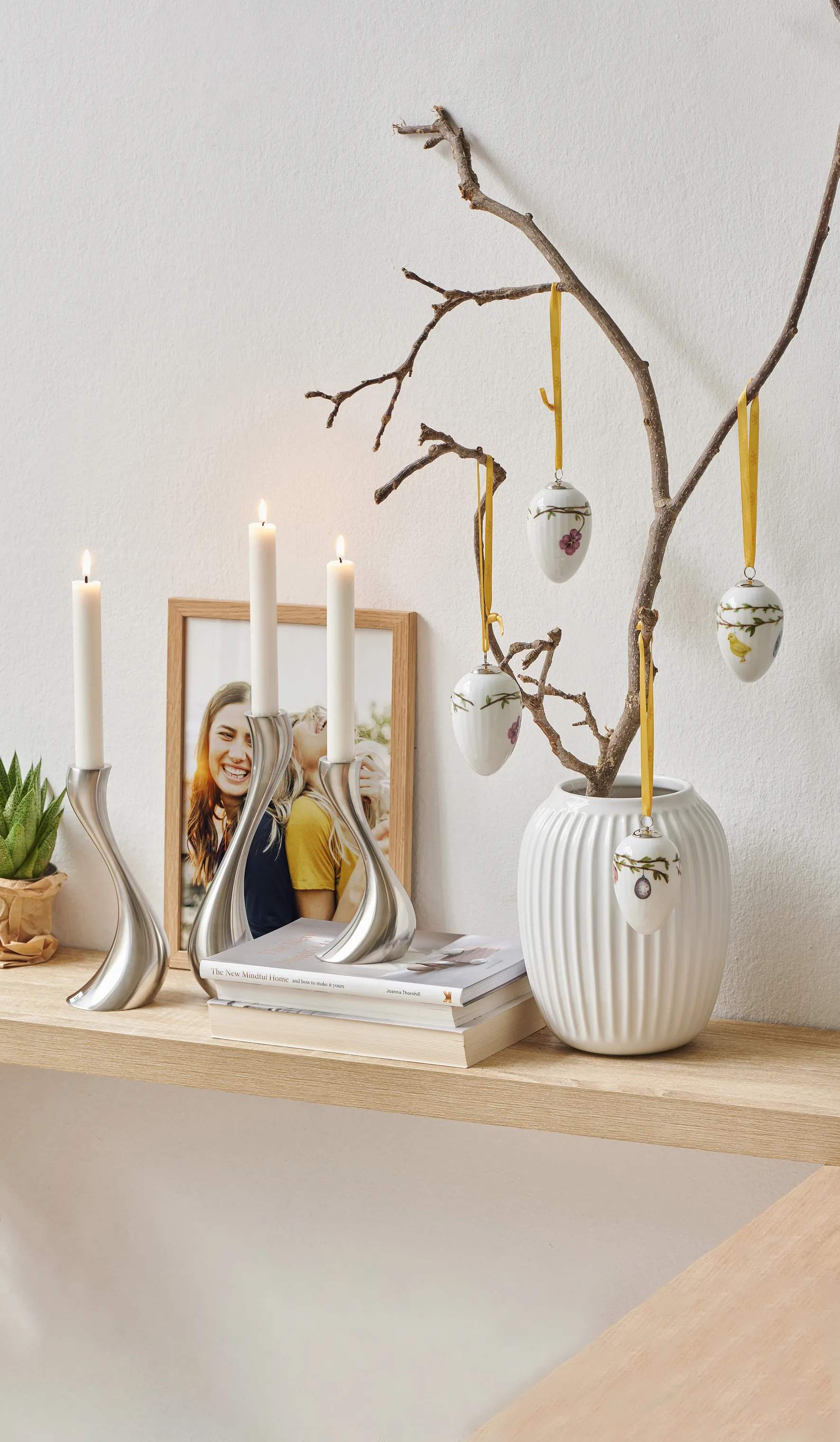 Kähler Vaser Hammershøi Vase i Hvid, 21 cm, 4