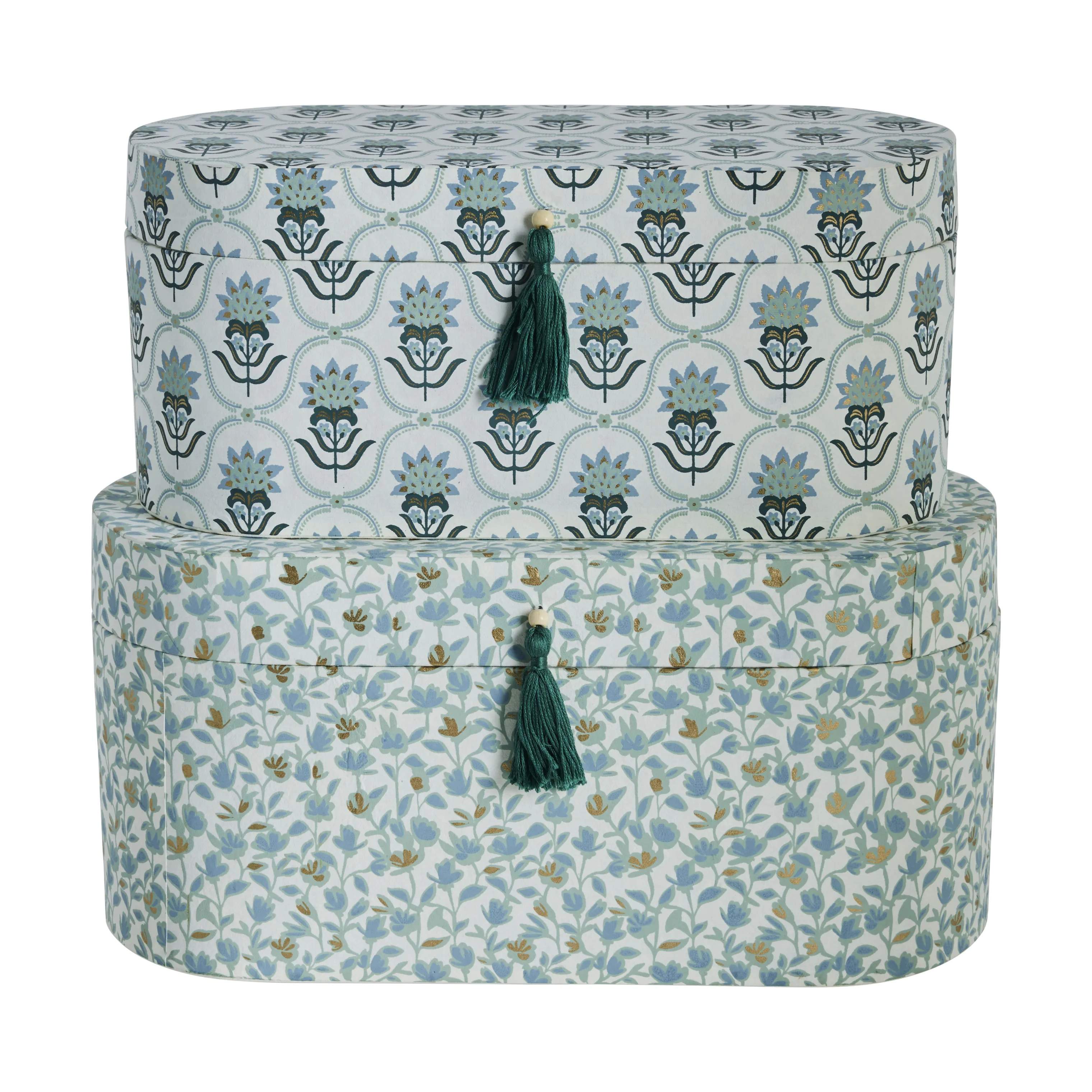 Lene Bjerre Småopbevaring Ellen Æskesæt - 2 stk. i hvid, 1