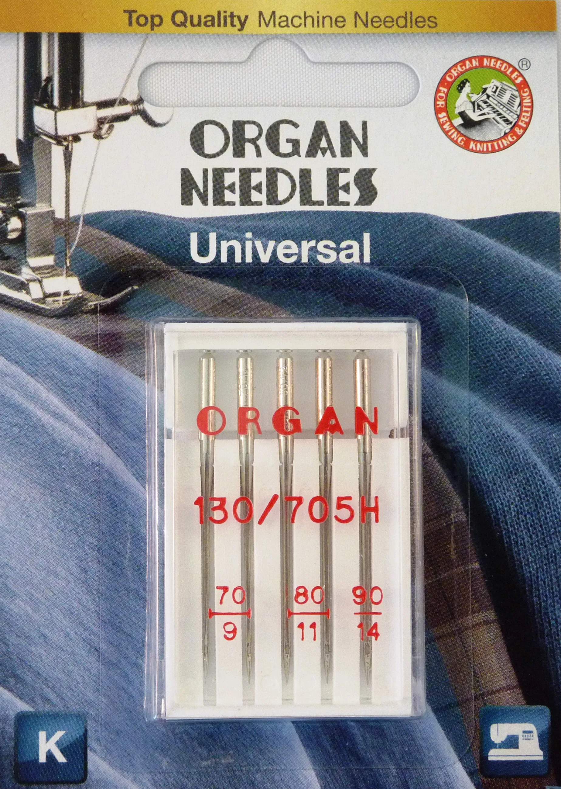 Organ tilbehør til symaskiner Standard Nål - 5 stk.