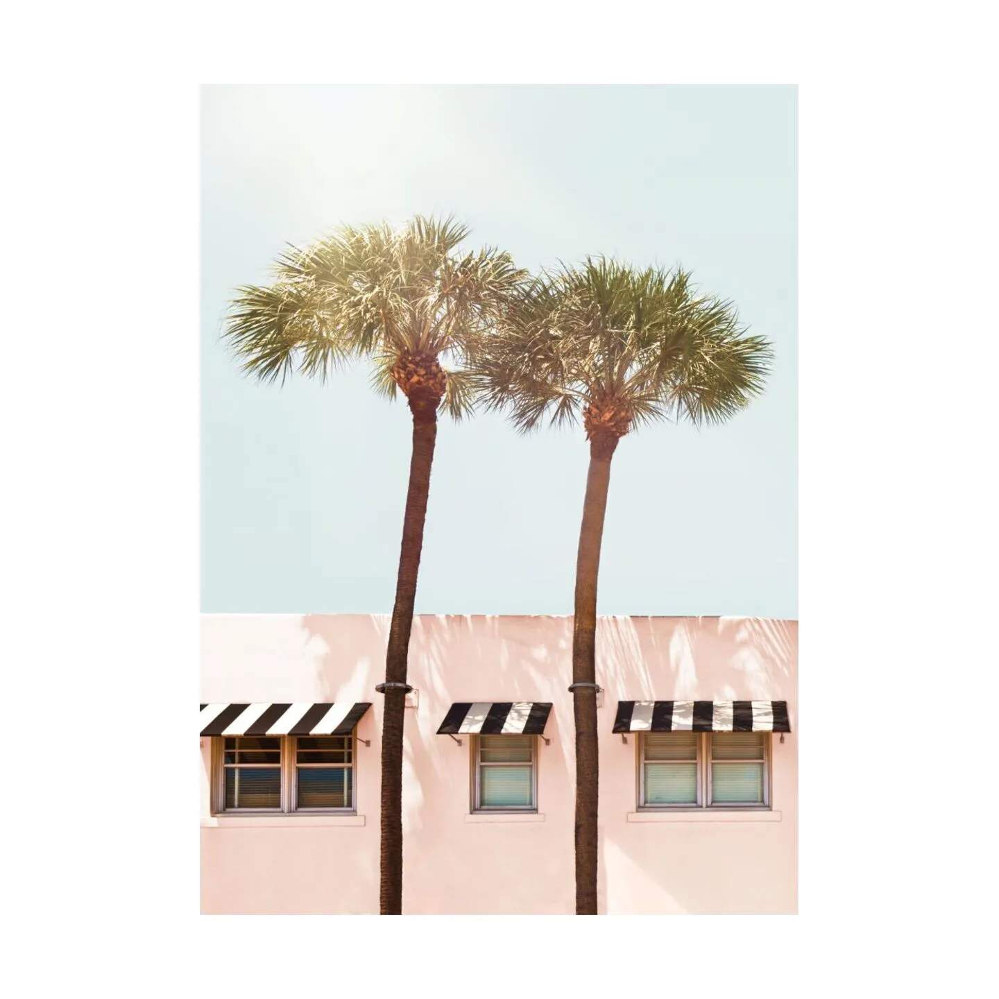 Poster&Frame Plakater Plakat - Hotel Miami i B30 x L40 cm, 1