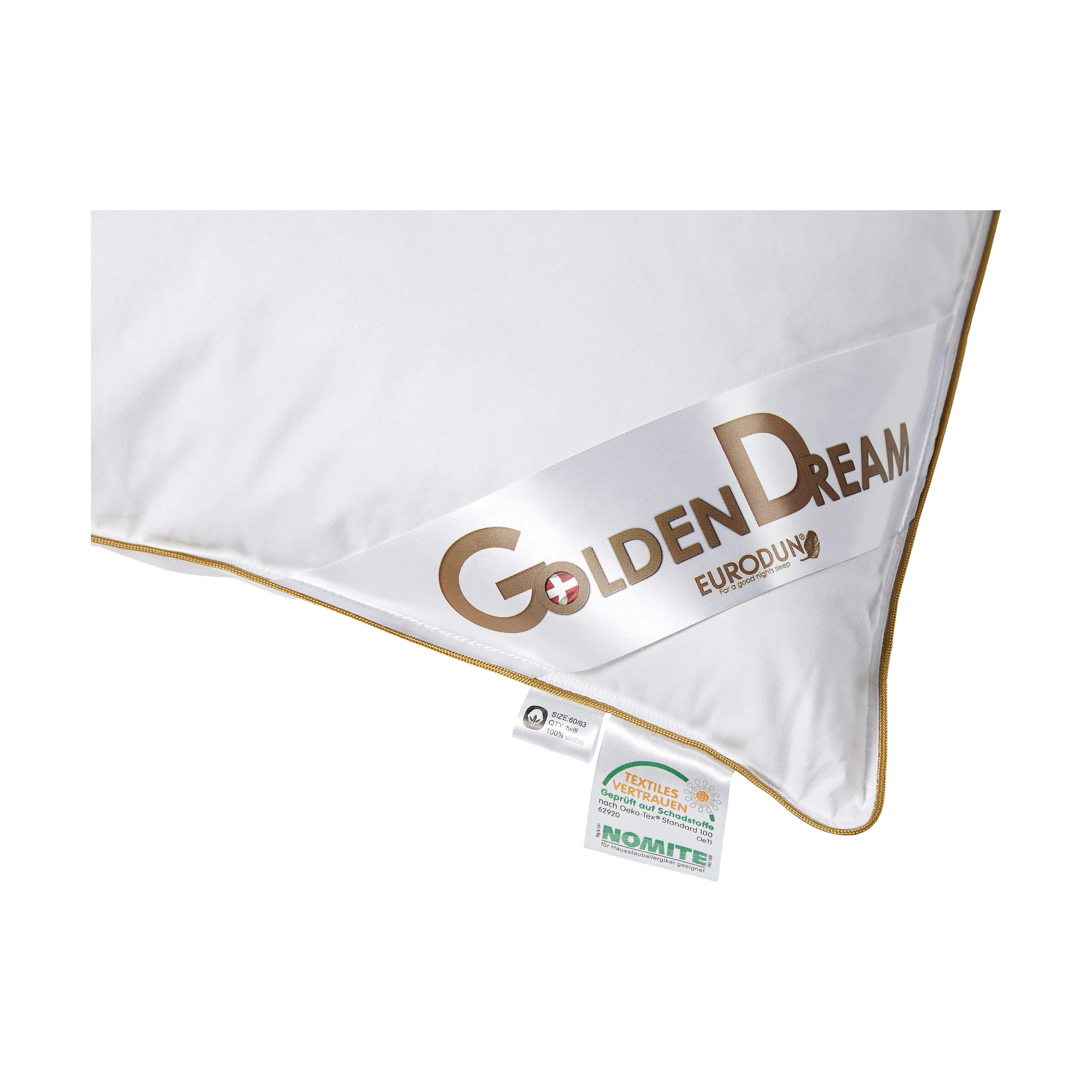 Eurodun Enkeltdyner Golden Dream  Helårsdyne i B135 x L220 cm, 4
