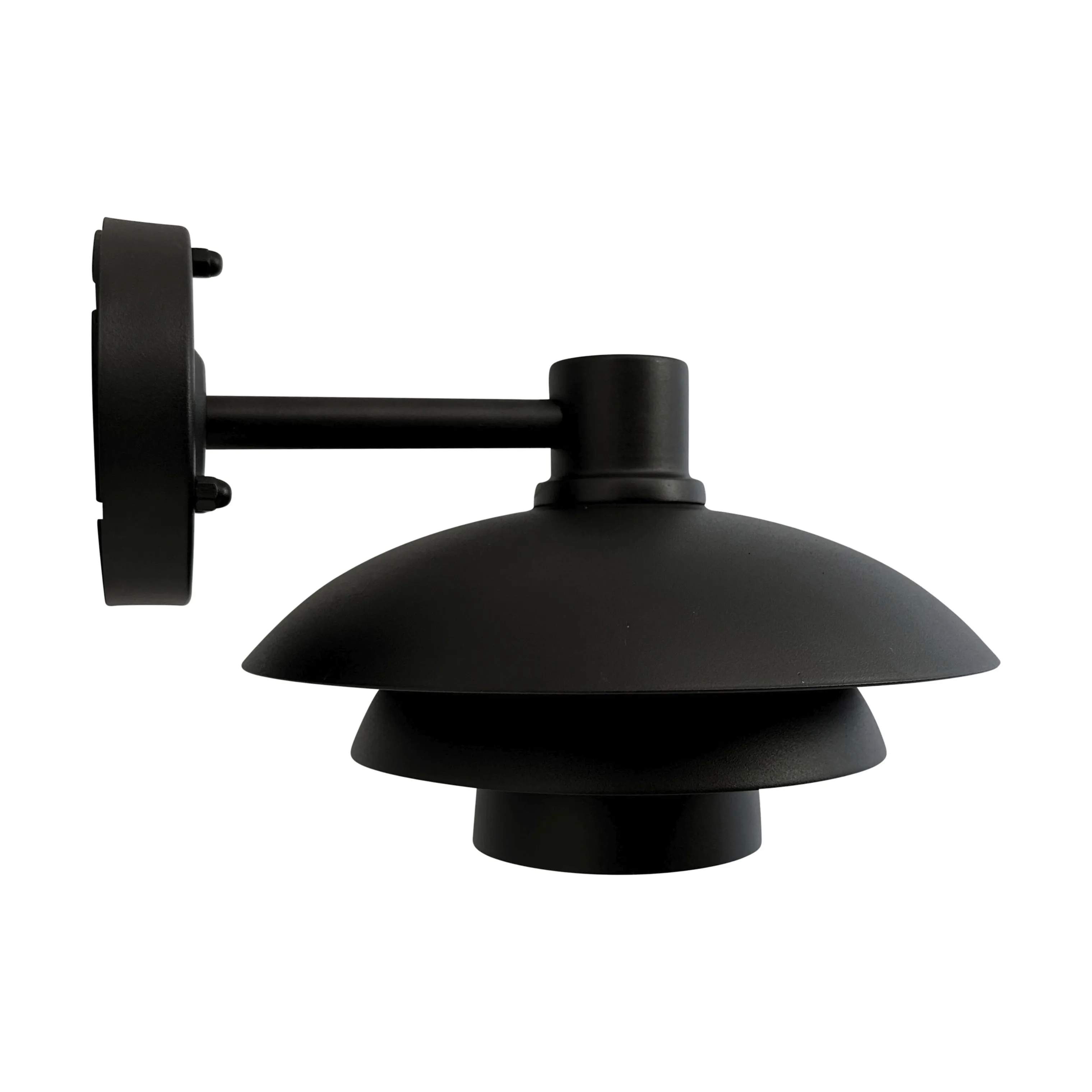 Dyberg Larsen Udendørs væglamper Morph Udendørs Væglampe i Sort, 24 cm, 1