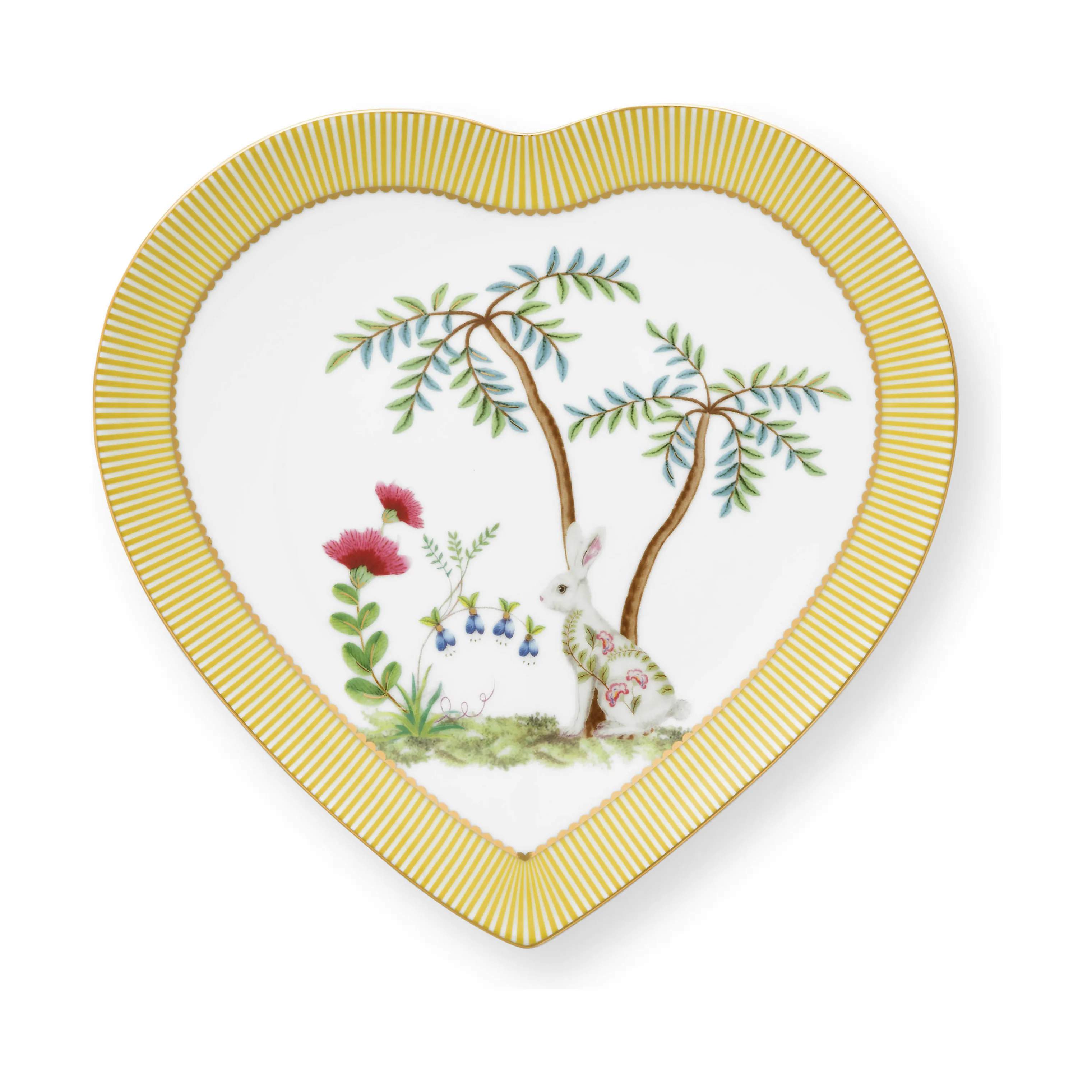 PIP Studio Frokosttallerkener La Majorelle hjerteformet Tallerken - 2 stk. i Yellow, 2