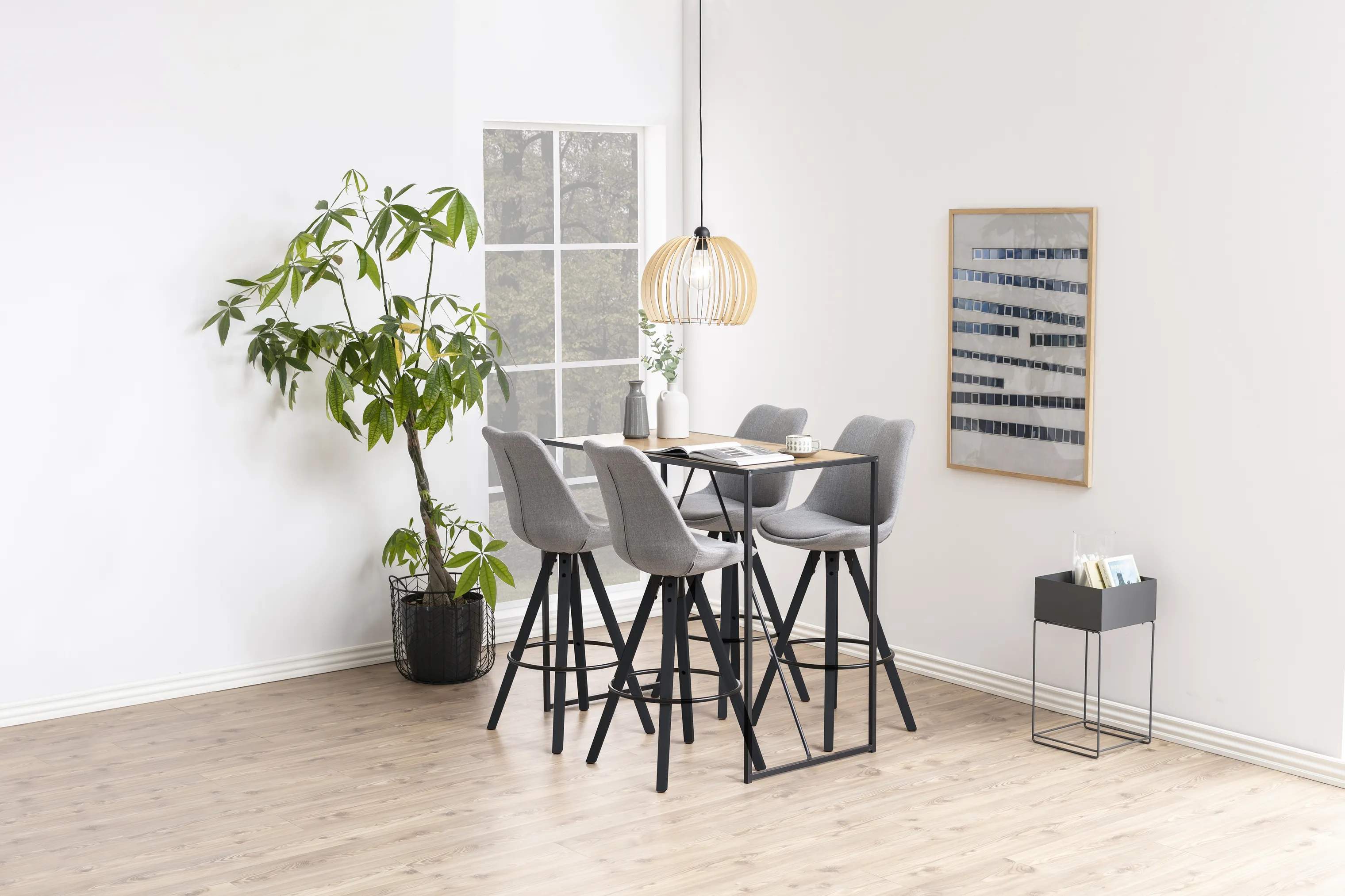 CASA Living Barborde Seaford Barbord i vild eg/mat sort, 2