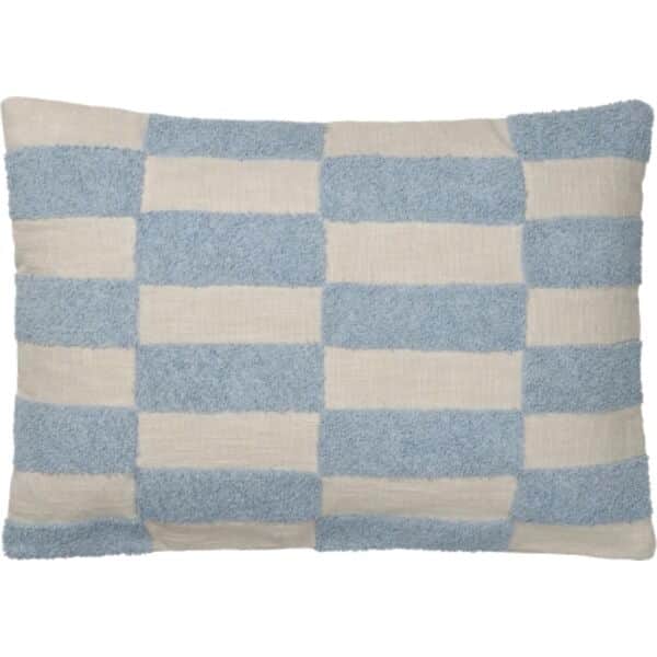 Broste Copenhagen Pyntepudebetræk Jane Pudebetræk i Dusty Blue/Oatmeal, 1