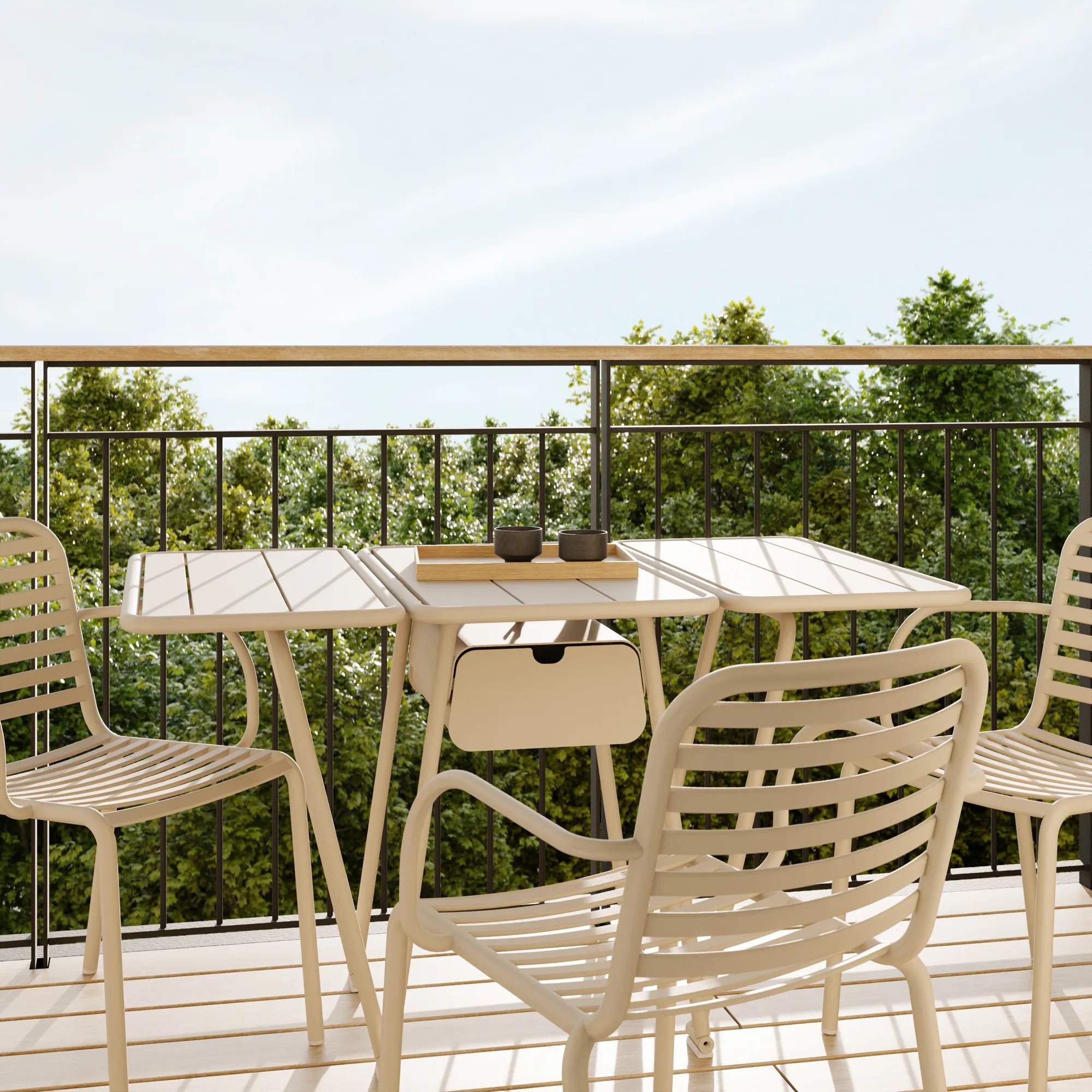 Mandalay Altanborde Ivy Klapbord i taupe, 2