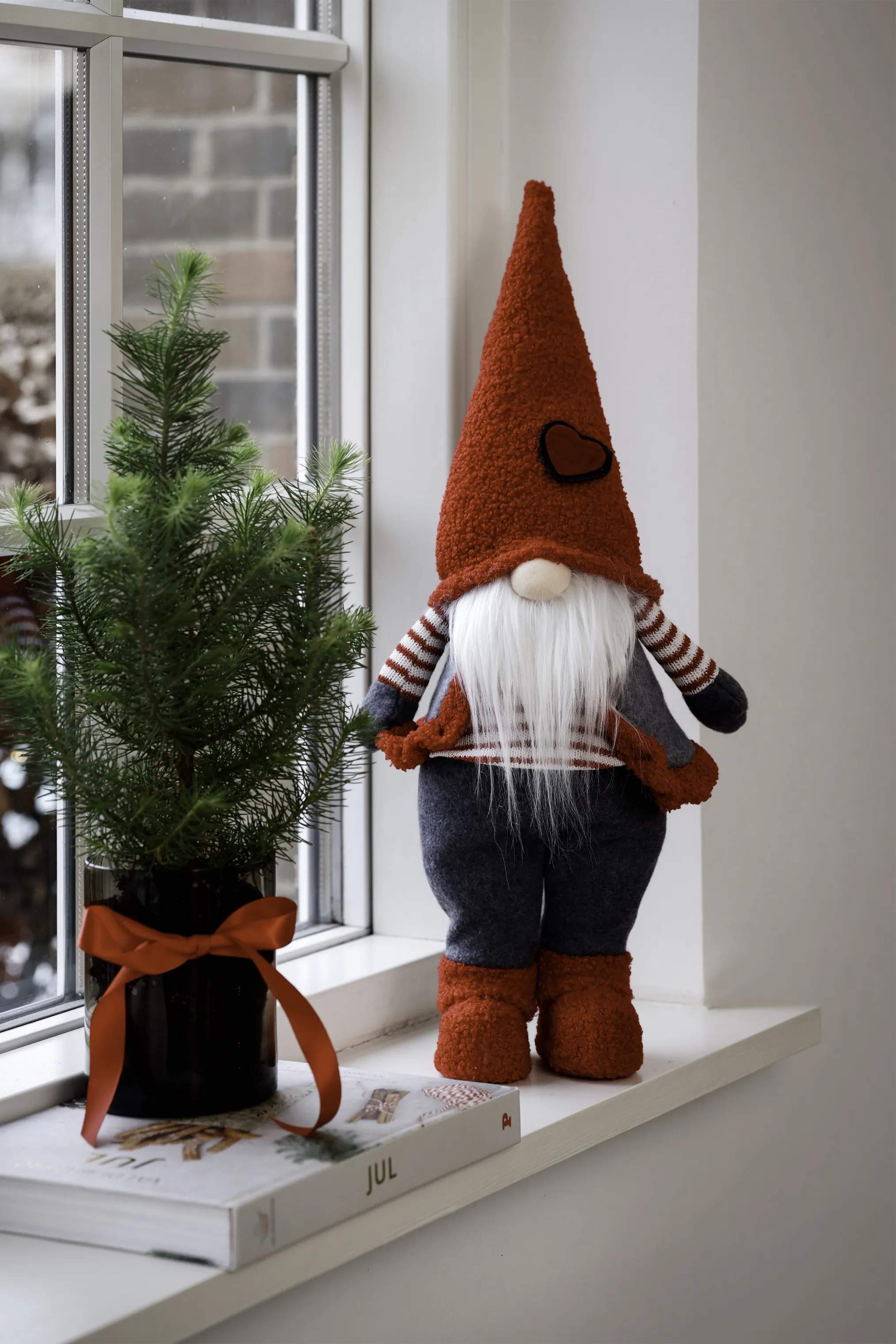 Casa Christmas Nisser Julenisse i Rød/grå/hvid, 2
