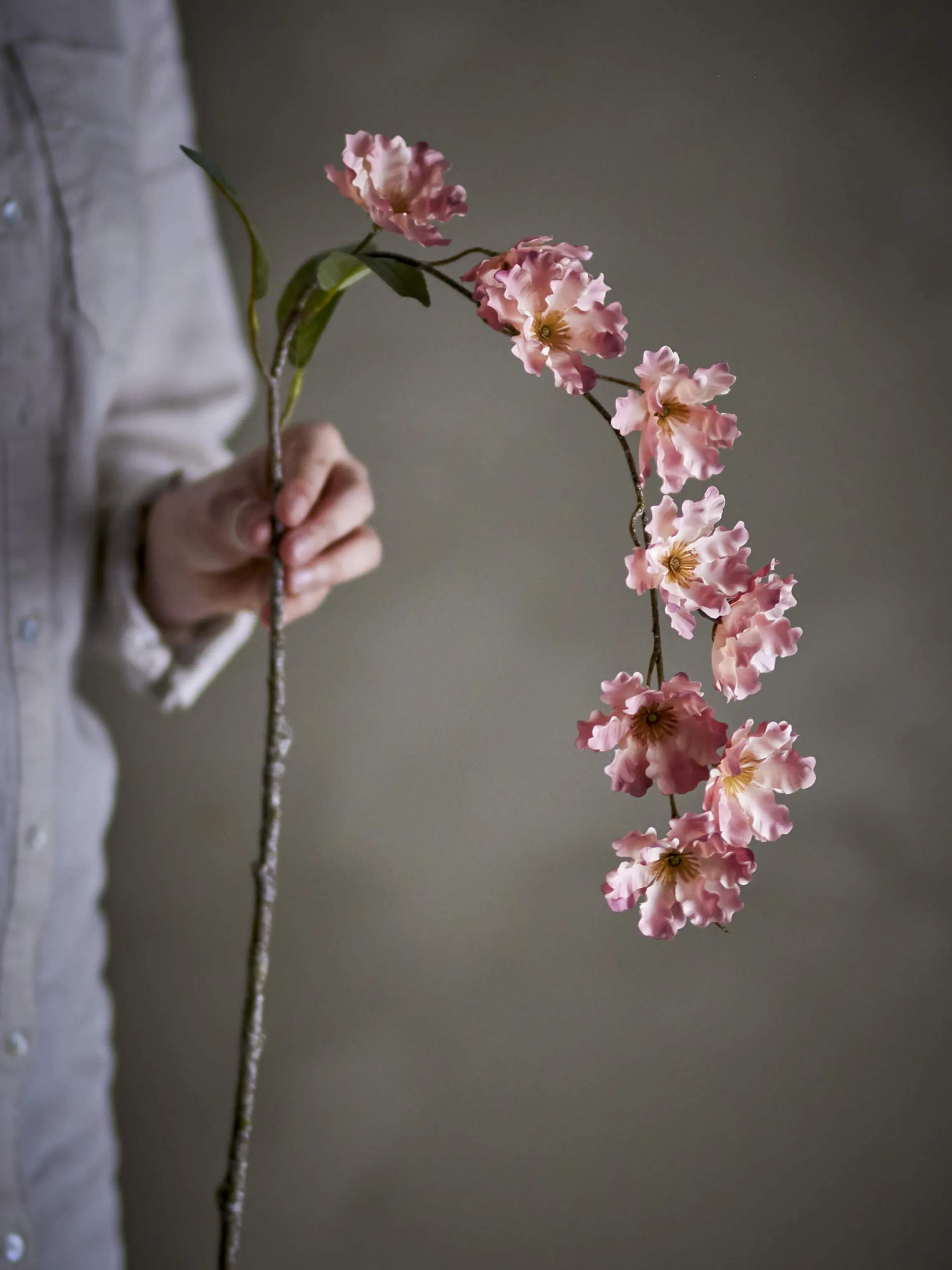 Bloomingville Kunstige blomster Kunstig blomst - Wild cherry stilk i Lyserød, 3