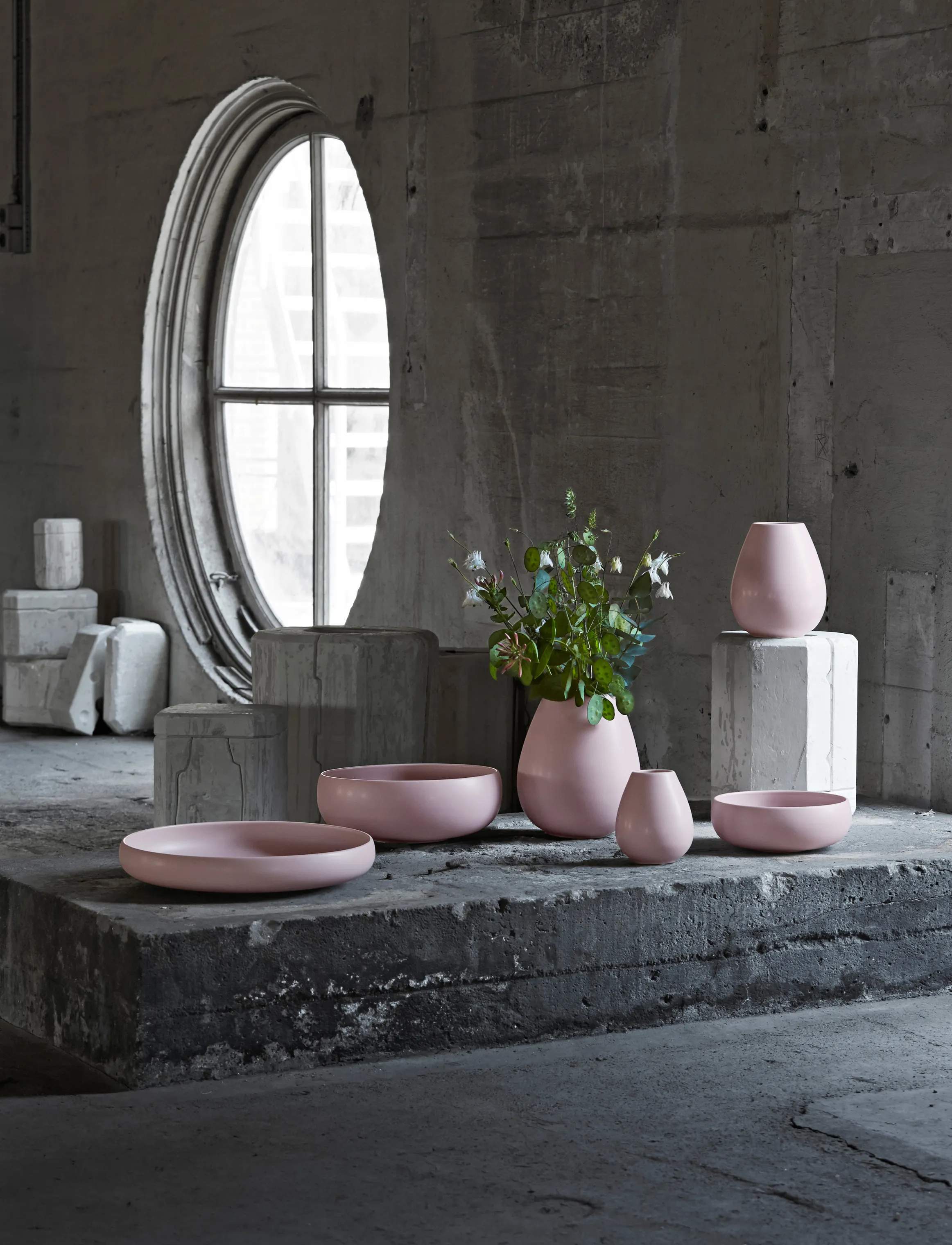 Knabstrup Keramik Serveringsfade Earth Fad i Rose, 2