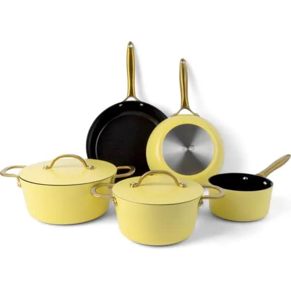 Cook & Baker Grydesæt Colourful Colour Pande- og Grydesæt - 7 dele i Gul, 1