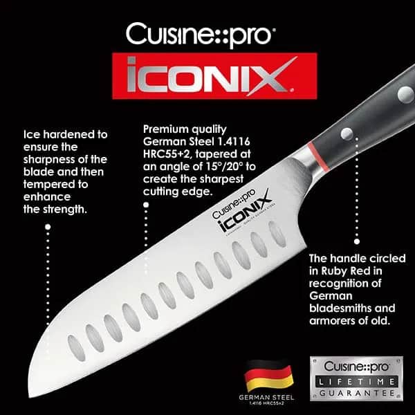 THE CUSTOM CHEF™ Knivsæt Cuisine::pro®
iconiX™ Cuisine::pro iconiX™ Steakknive - 4 dele i sølvfarvet/sort, 3