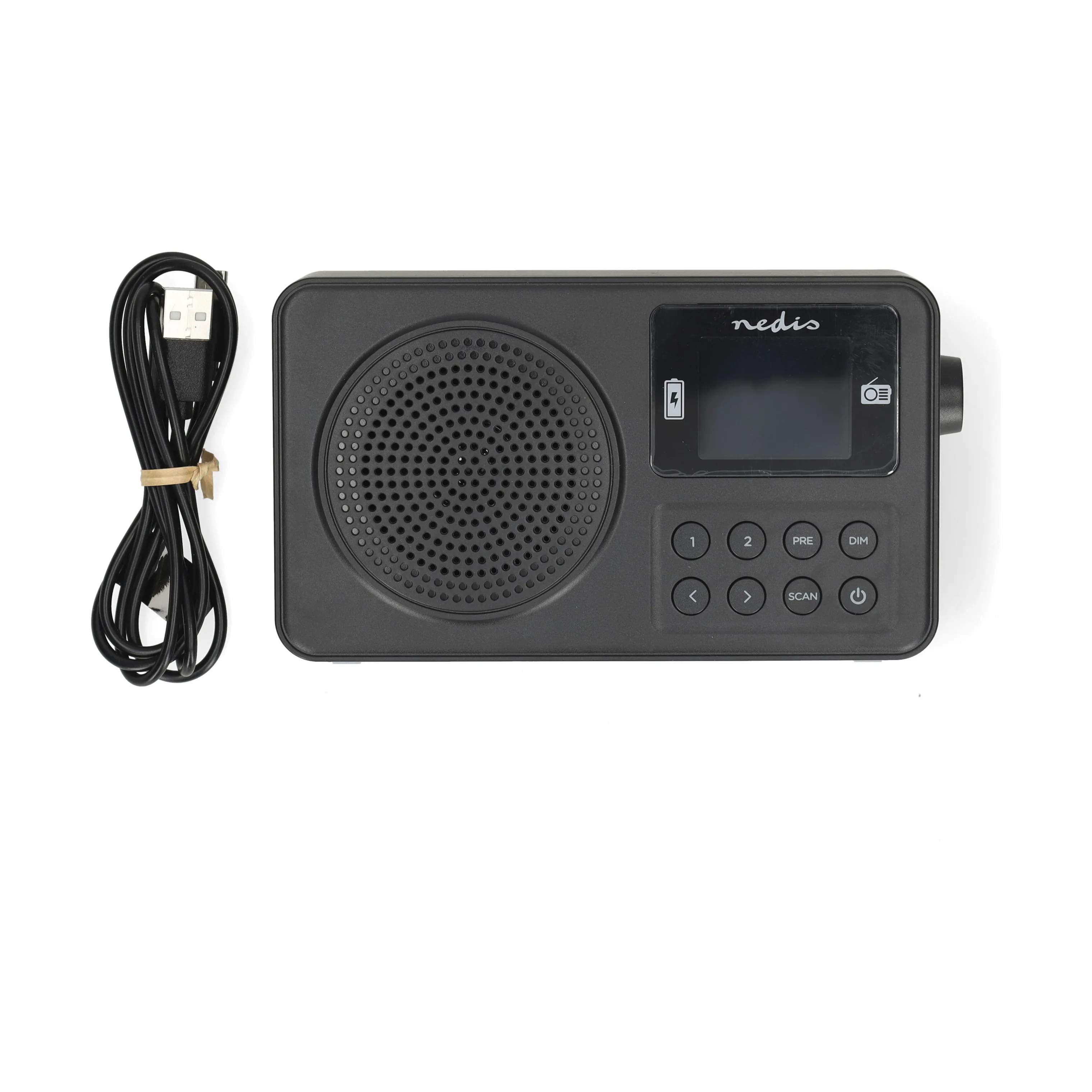 Nedis Højtalere FM Radio i Sort, 2