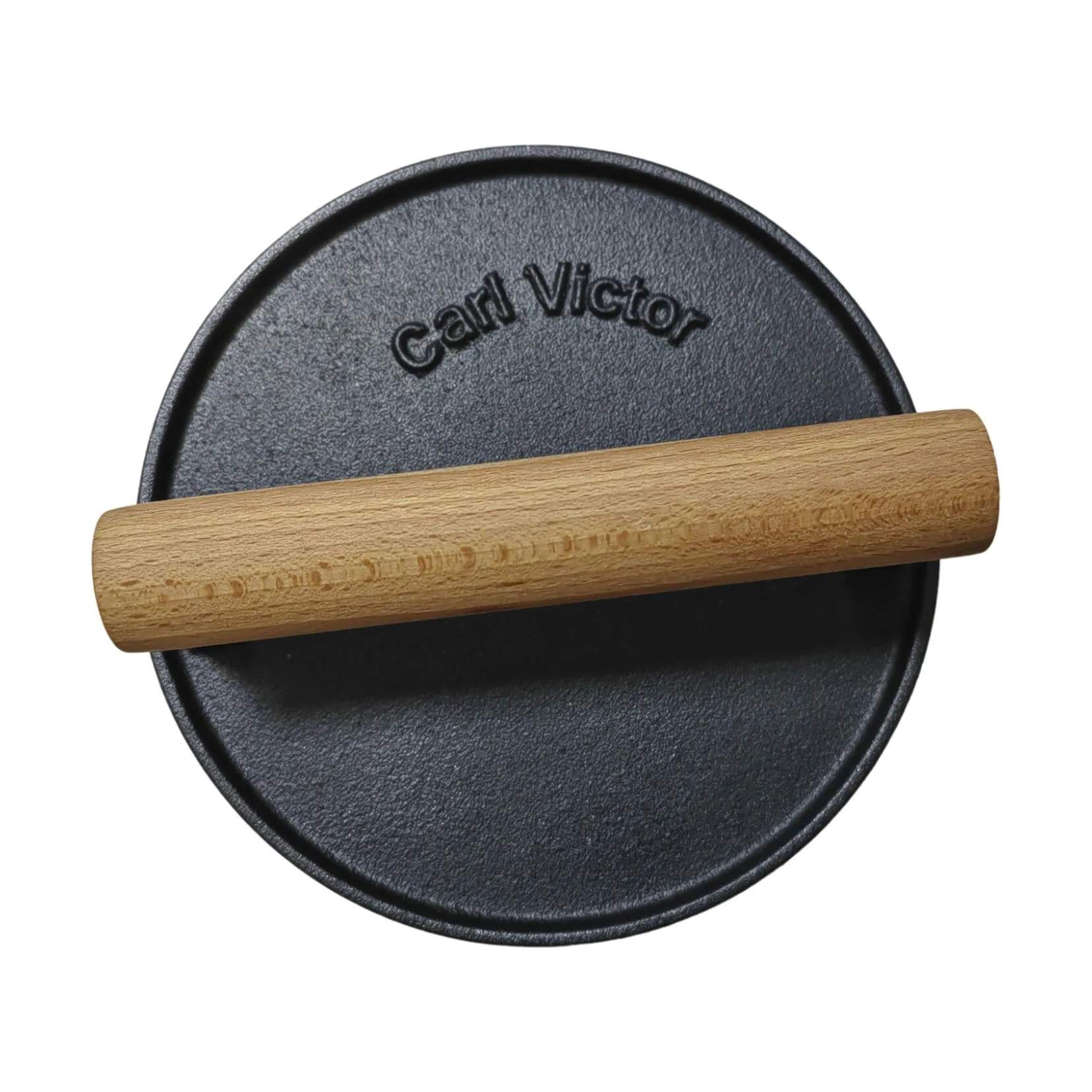 Carl Victor Grillredskaber Burgerpresser i Sort/Rillet overflade, 3