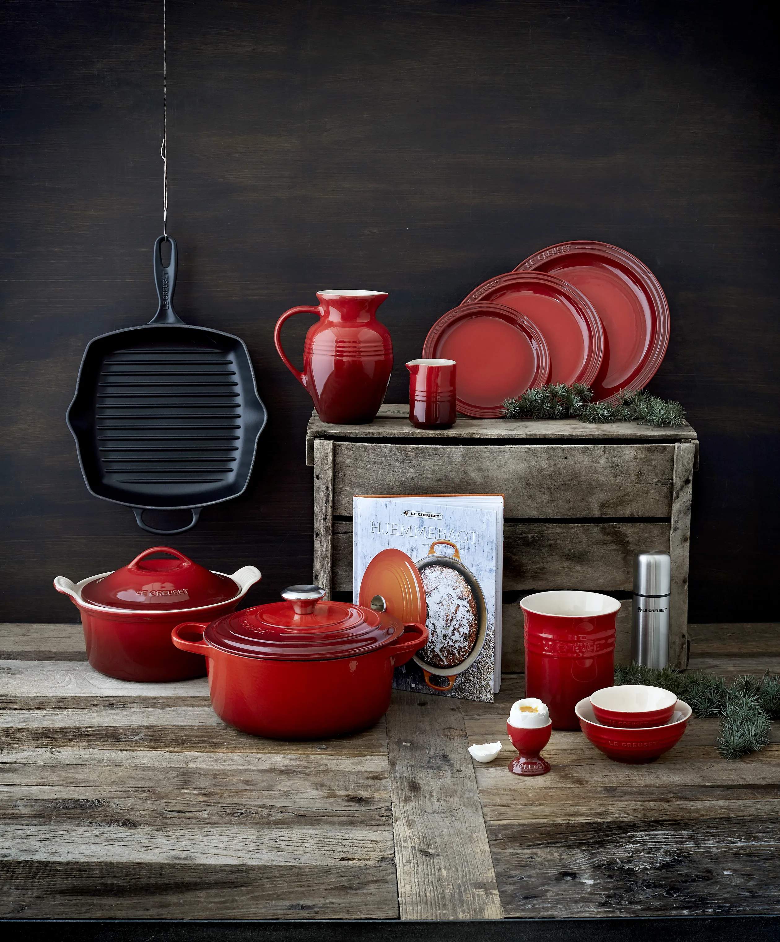 Le Creuset Grillpander Grillpande i Matte Black, 26 cm, 2