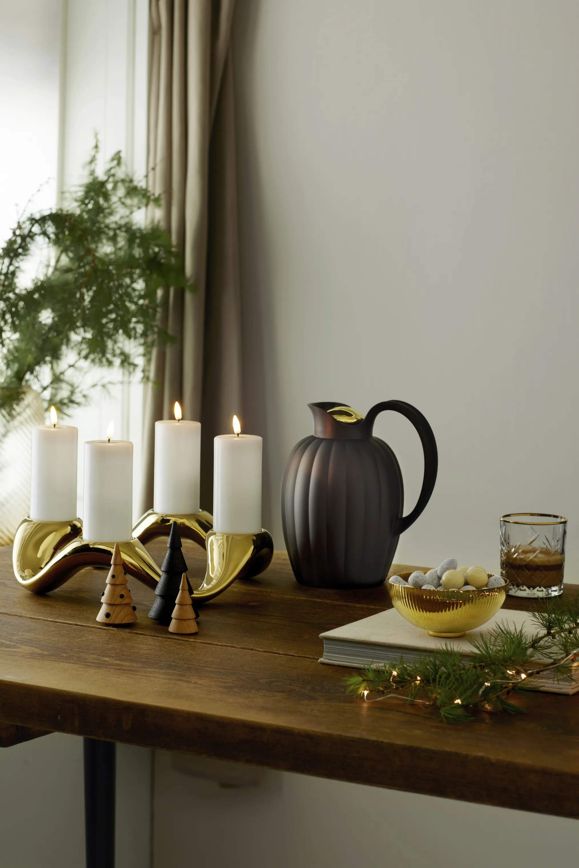Georg Jensen Termokander Bernadotte Termokande m. trykknap i guld, 1 L, 2