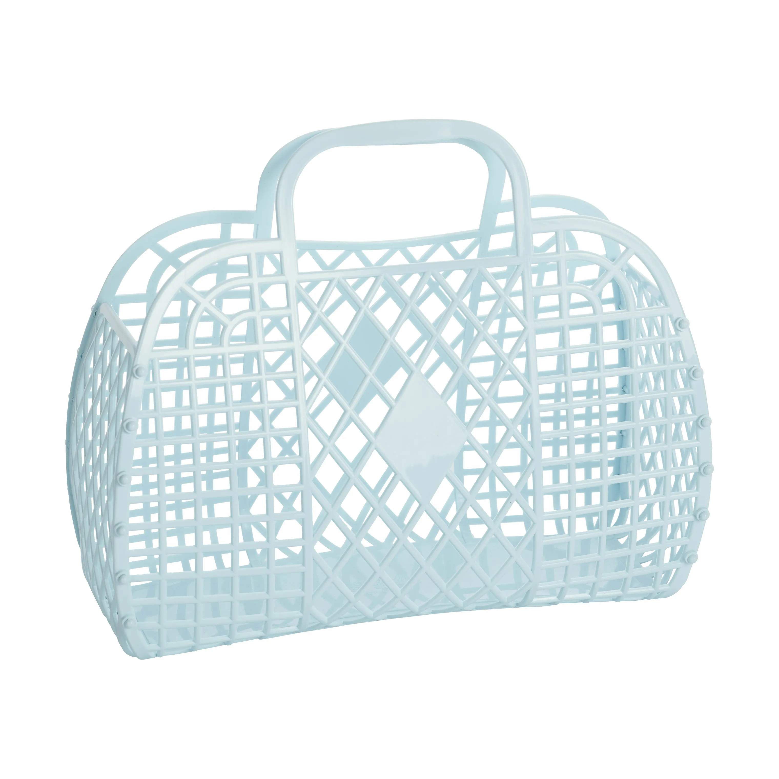 Retro Taske - Stor, blue b 14 x l 35 x h 30 cm, large