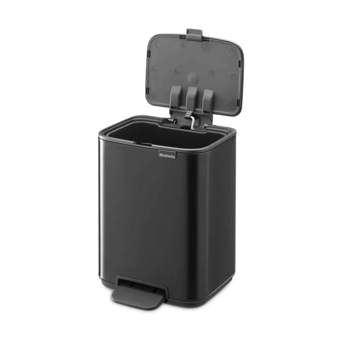 Brabantia Pedalspande Bo Pedalspand i Mat sort, 4 L, 6