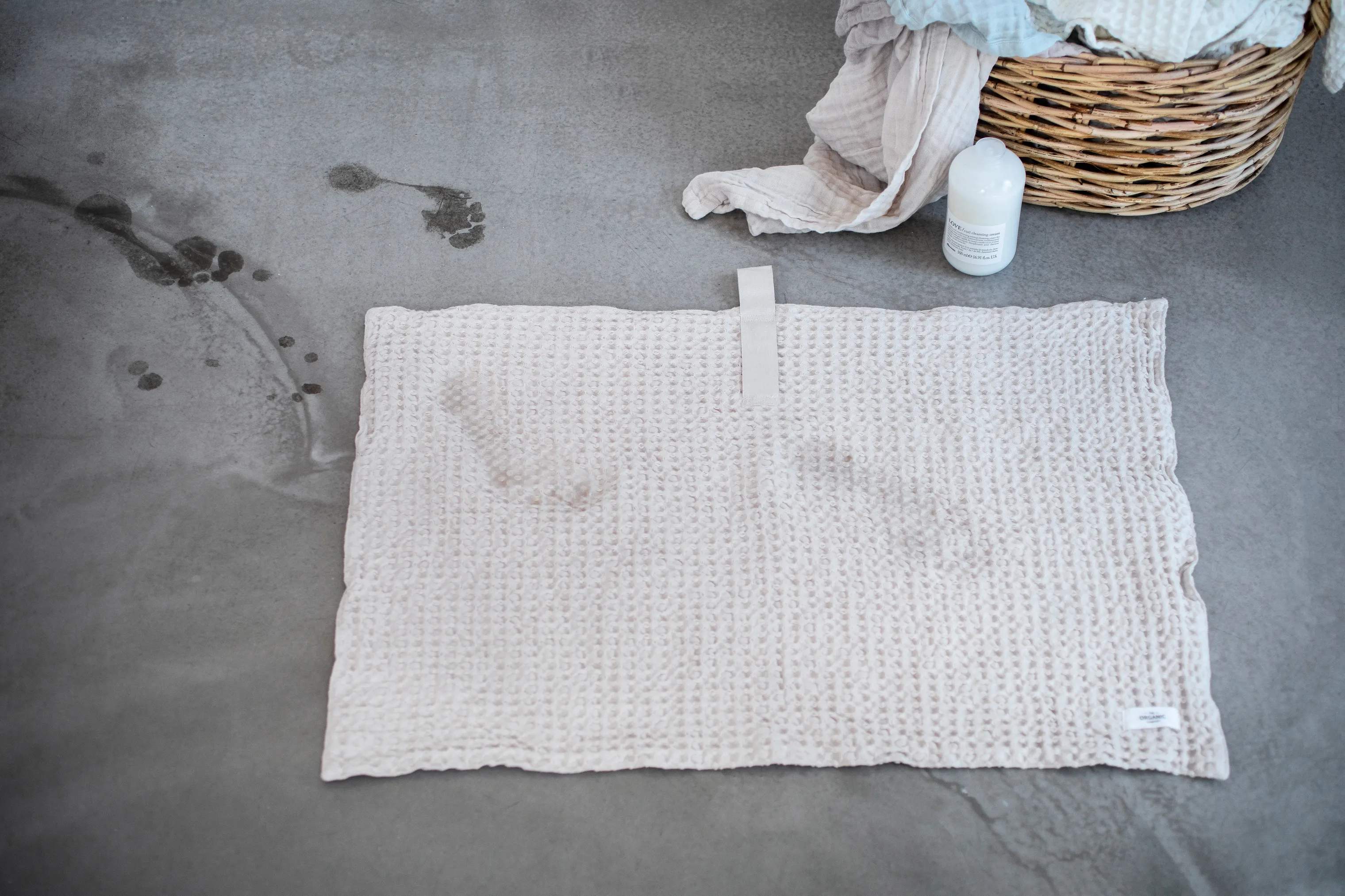 The Organic Company Bademåtter Big Waffle Bademåtte i Beige, 2