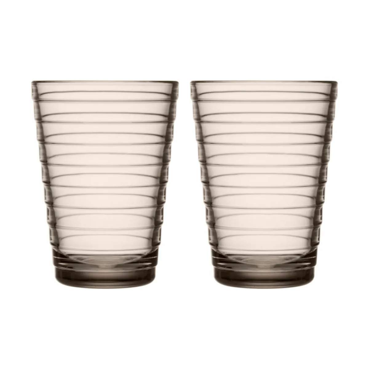 Aino Aalto Vandglas - 2 stk., linen, large