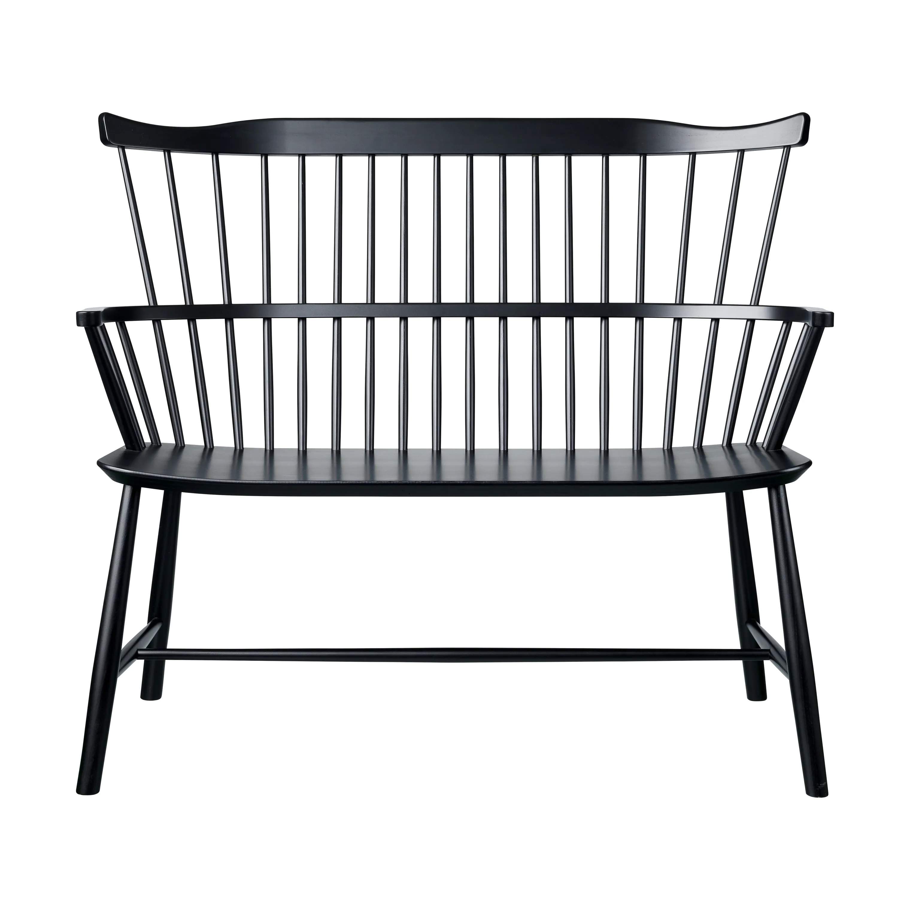 FDB Møbler Bænke J52D Bænk i Jet Black (RAL 9005), 3