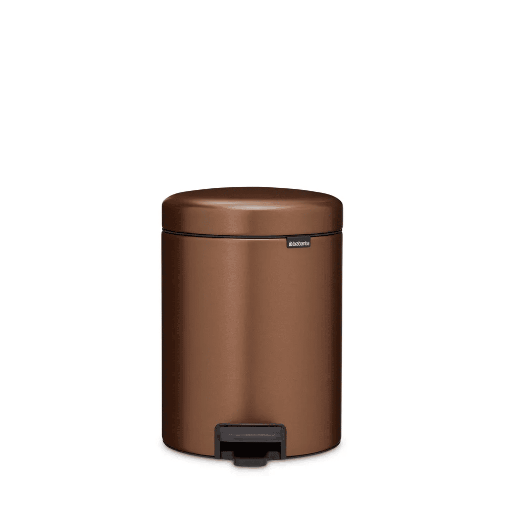 Brabantia Toiletspande NewIcon Pedalspand i Warm Bronze, 5 L, 1