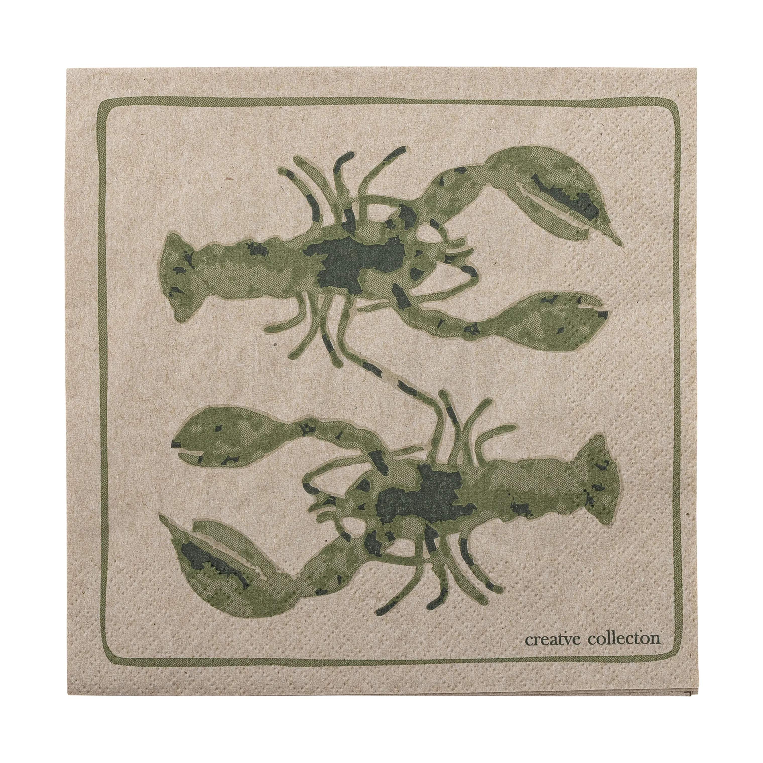 Creative Collection Servietter Hadden Serviet - 20 stk. i Grøn, 1