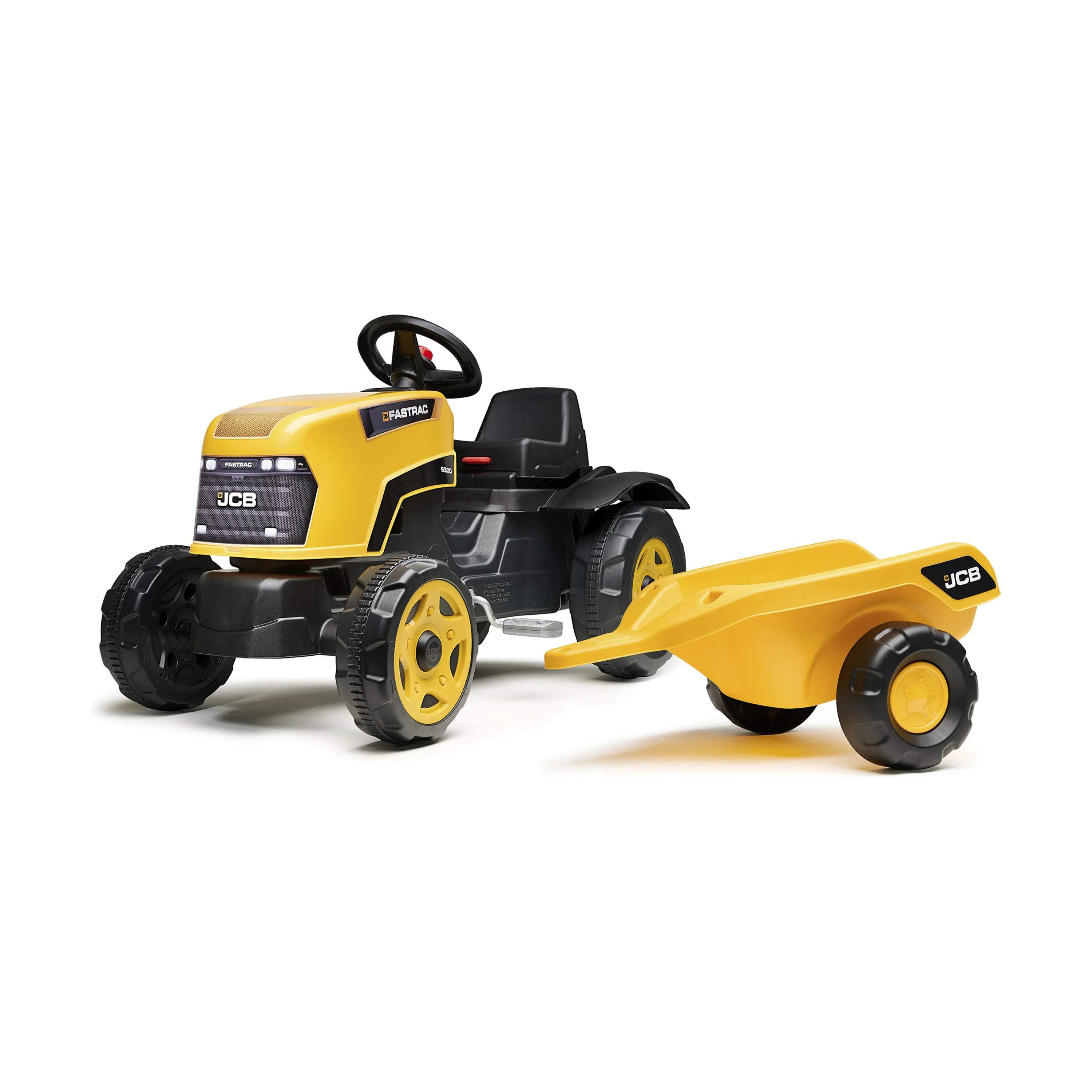 FALK Øvrig udeleg JCB Traktor m. trailer i Gul, 1