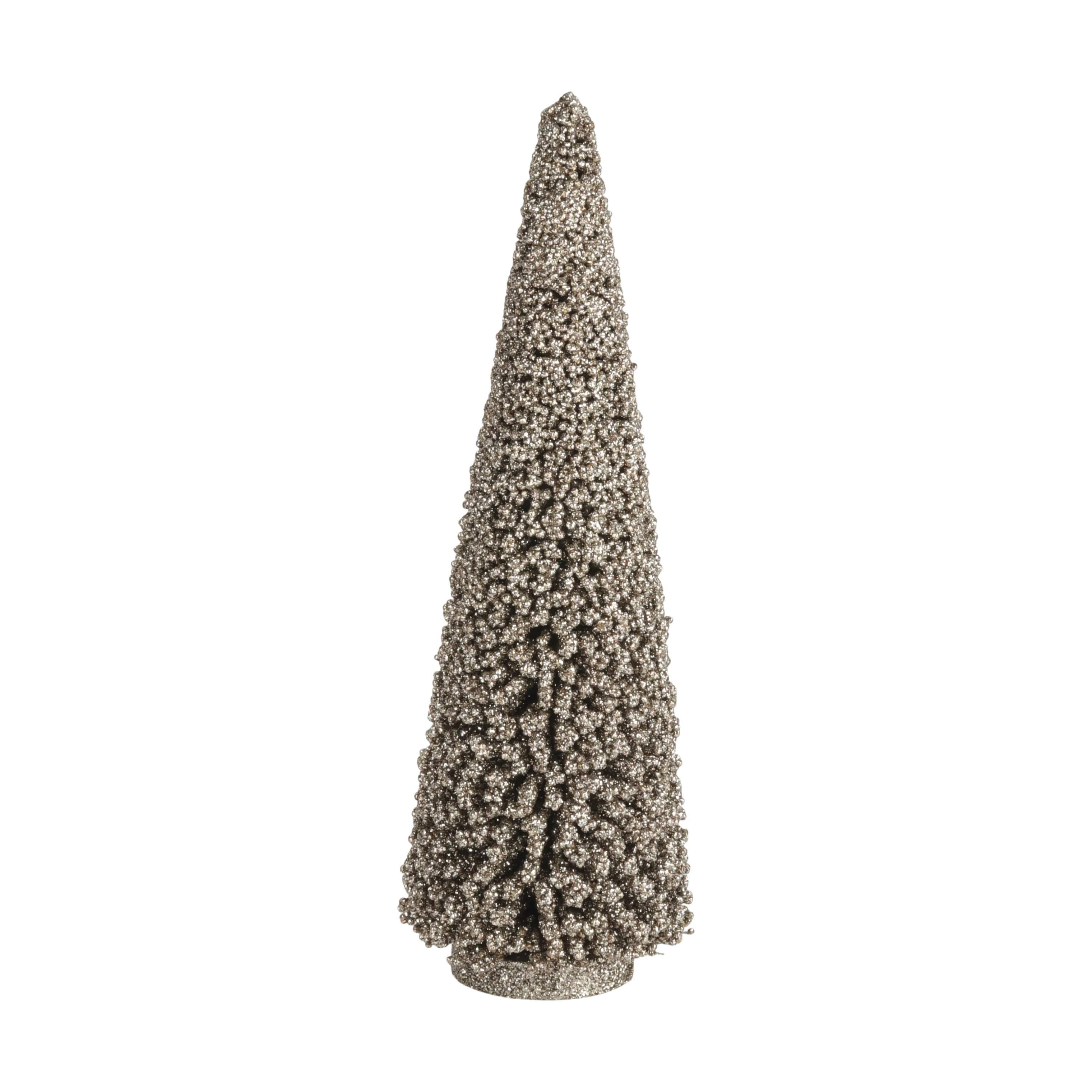 Casa Christmas Julefigurer Juletræ i Champagne farvet, 35 cm, 1