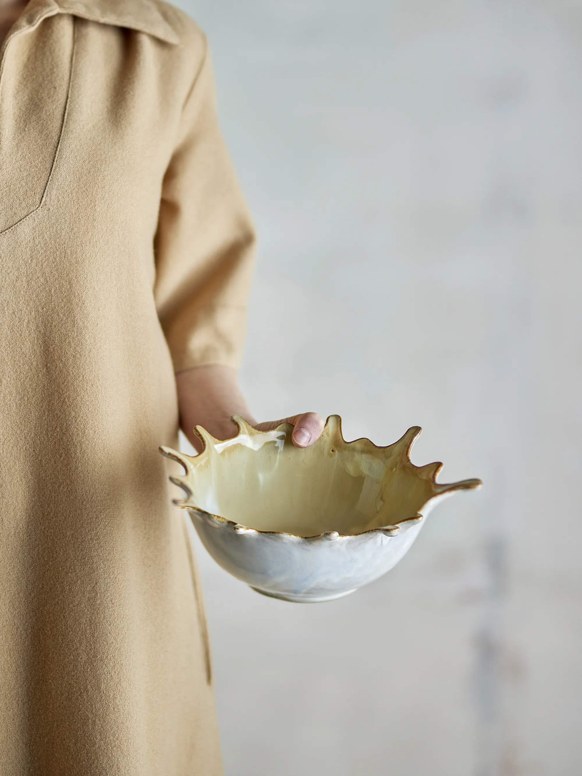 Bloomingville Serveringsskåle Alcott Skål i Nature, 5