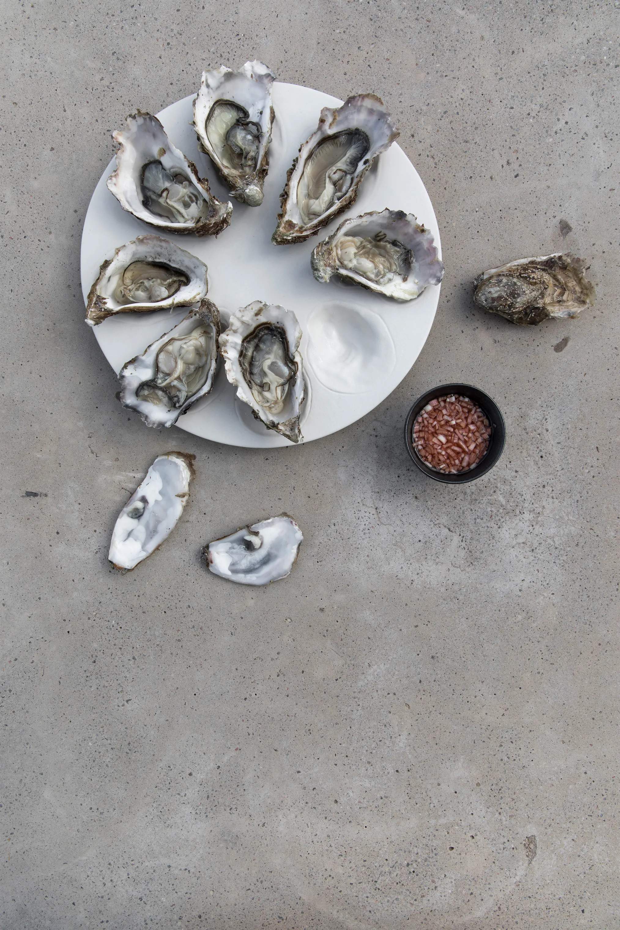 ByOn Serveringsfade Sea collection Østerstallerken i Hvid, 2
