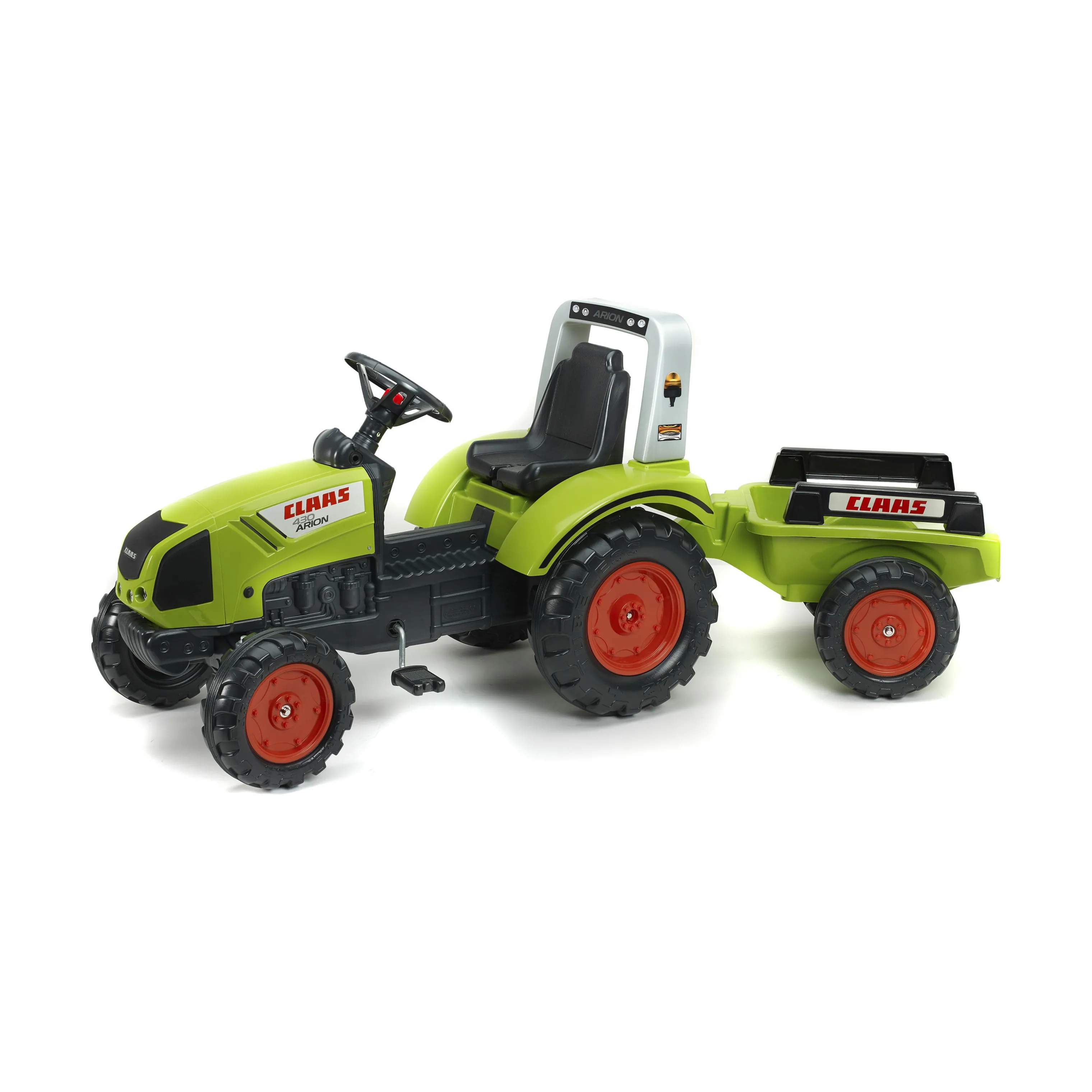FALK Øvrig udeleg Traktor med vogn - Claas i grøn, 1