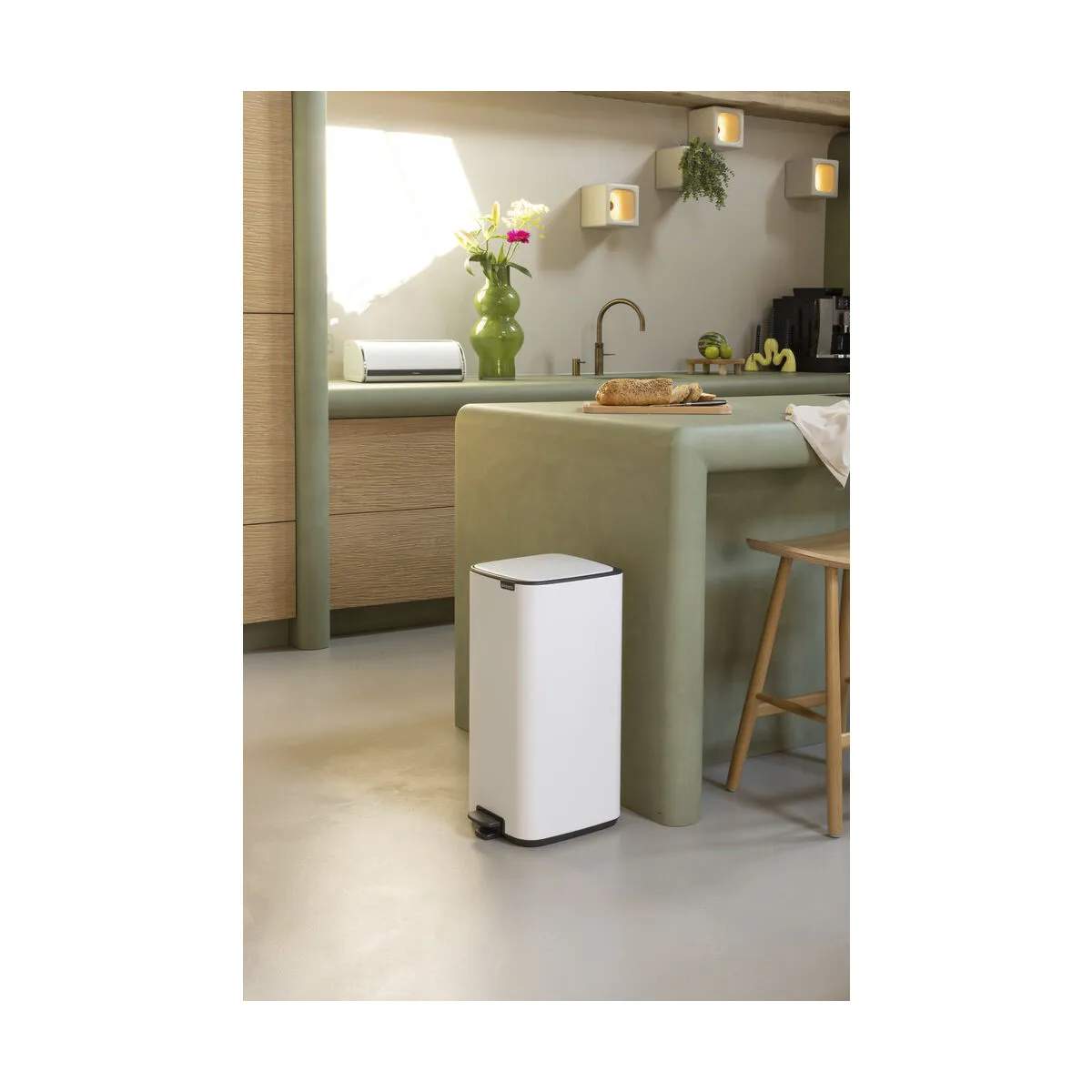 Brabantia Pedalspande Bo Pedalspand i Hvid, 30 L, 4