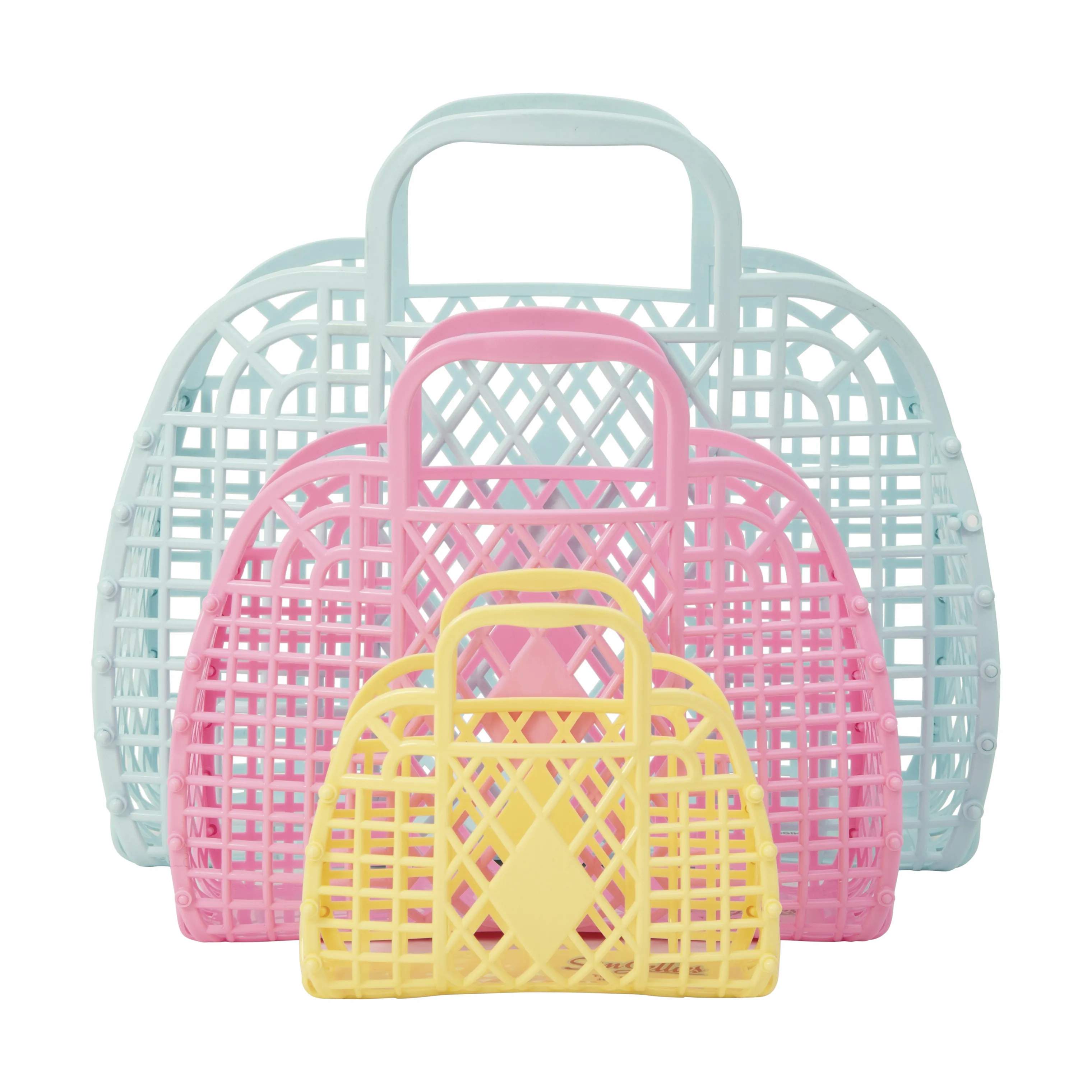 Sun Jellies Øvrigt interiør Retro Basket Mini Retro Taske - Mini i Gul, 4