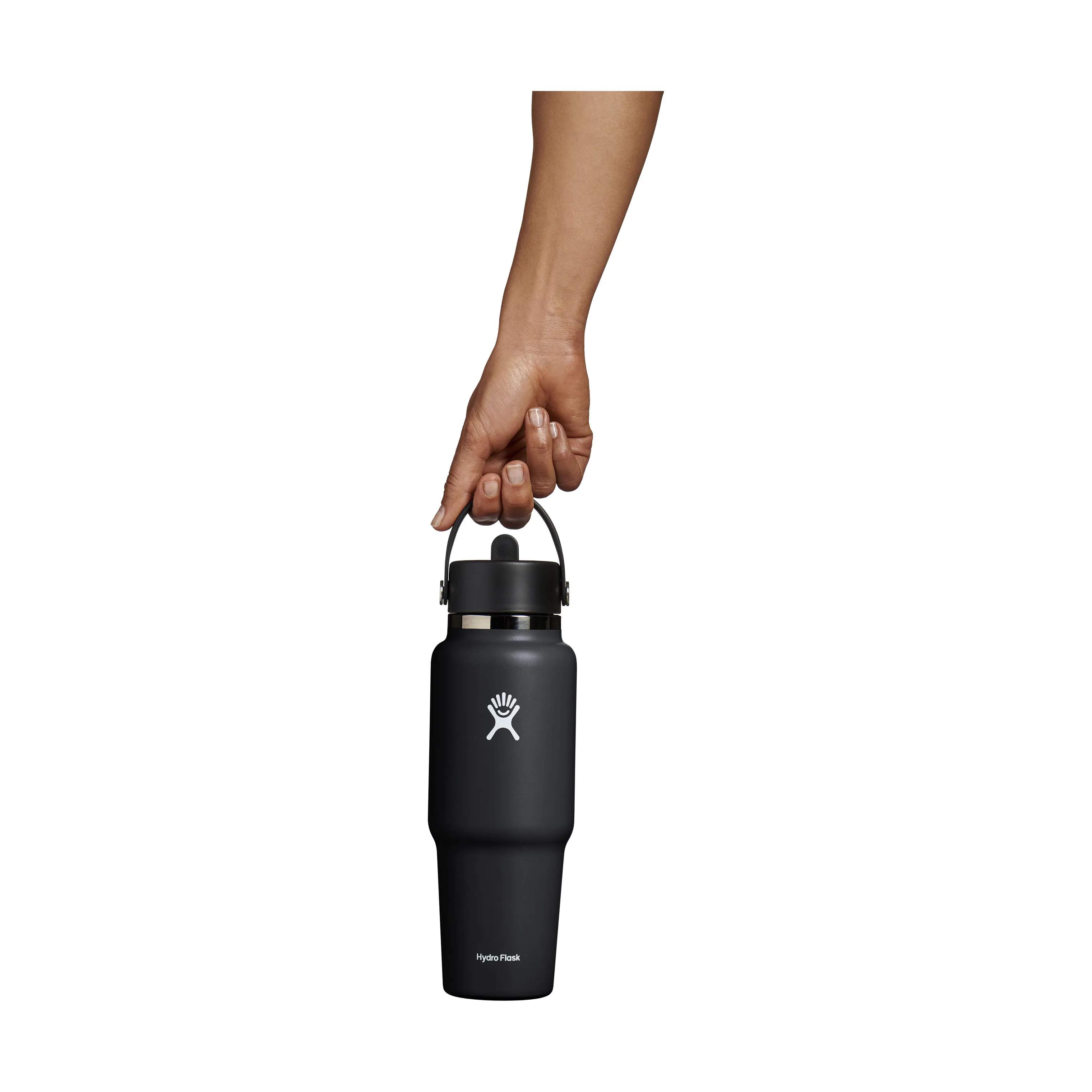 Hydro Flask Termoflasker Wide Flex Straw Termodrikkedunk i Sort / Stål / Hvid, 3