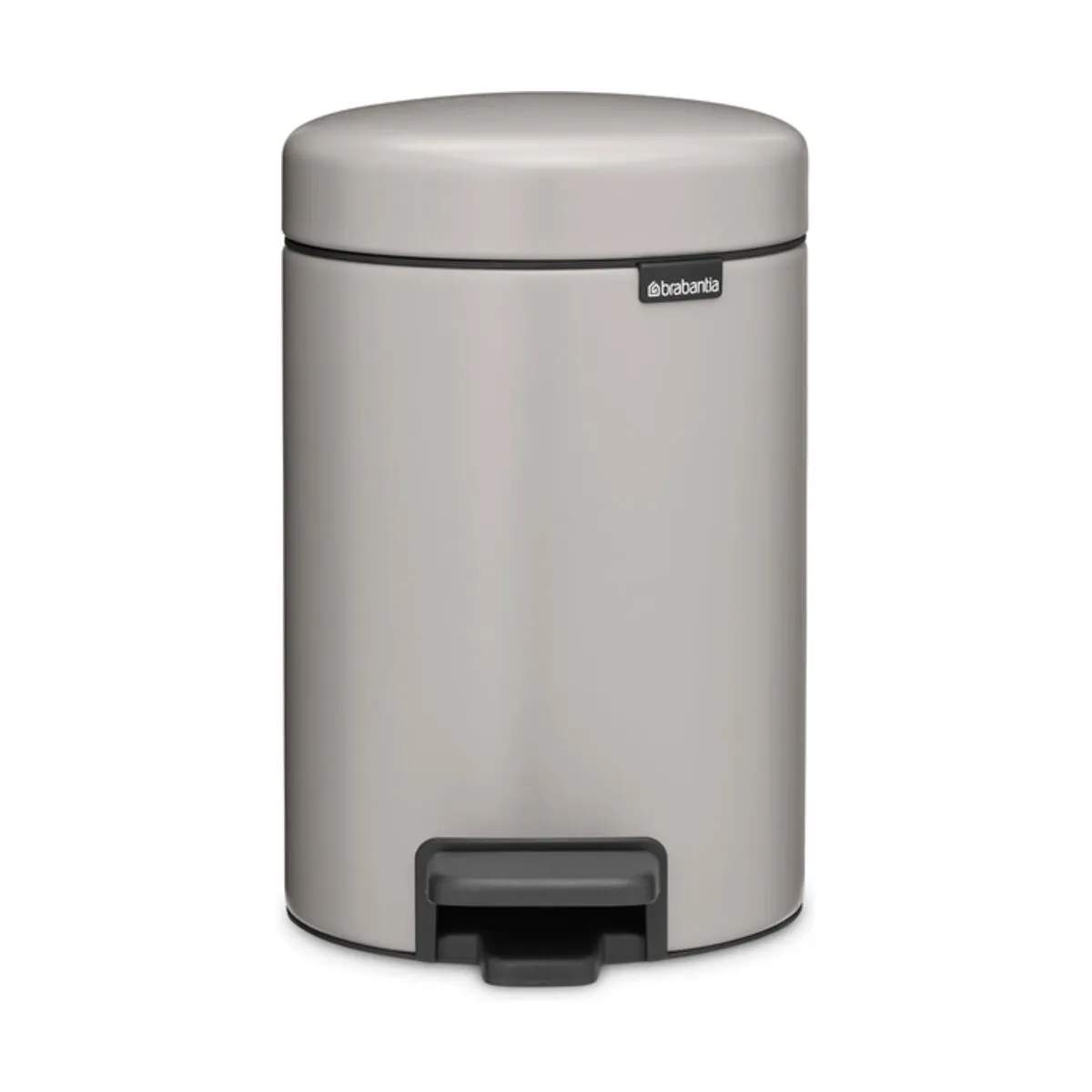 Brabantia Toiletspande NewIcon Pedalspand i Soft Grey, 3 L, 1
