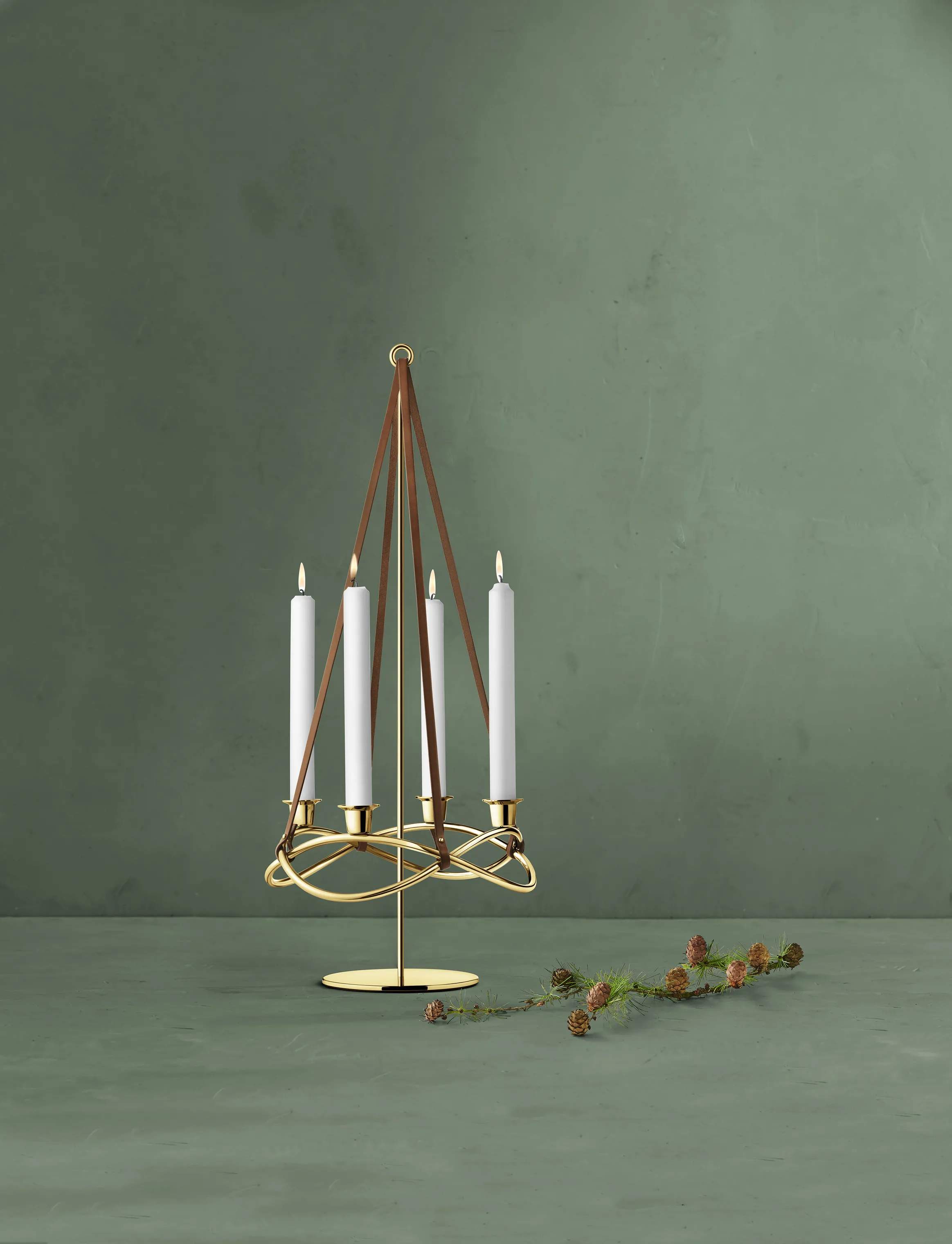Georg Jensen Jule- og adventsstager Christmas Collectibles Season Ophæng til lysestage i Guldfarvet, 2