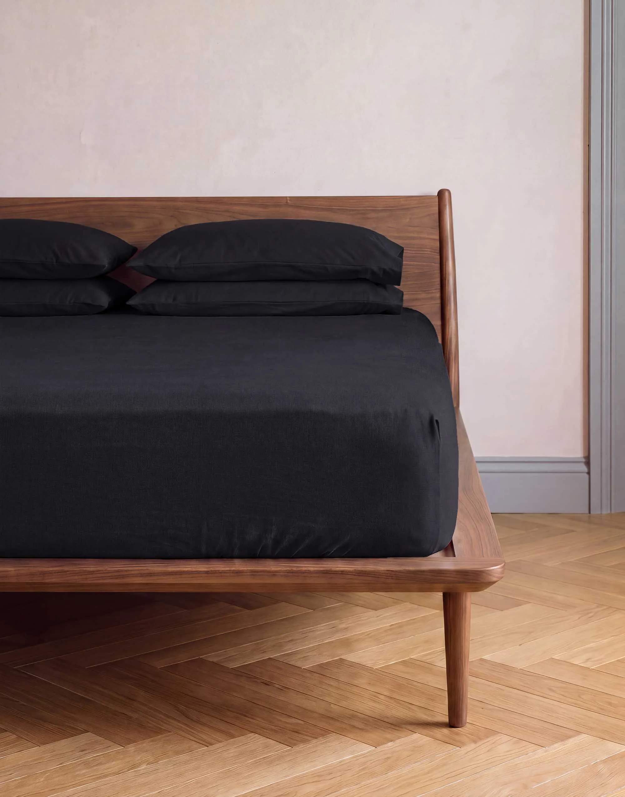 Essenza Lagner Fine Organic Jersey Boxlagen i Nightblue, B200 x L220 cm, 2