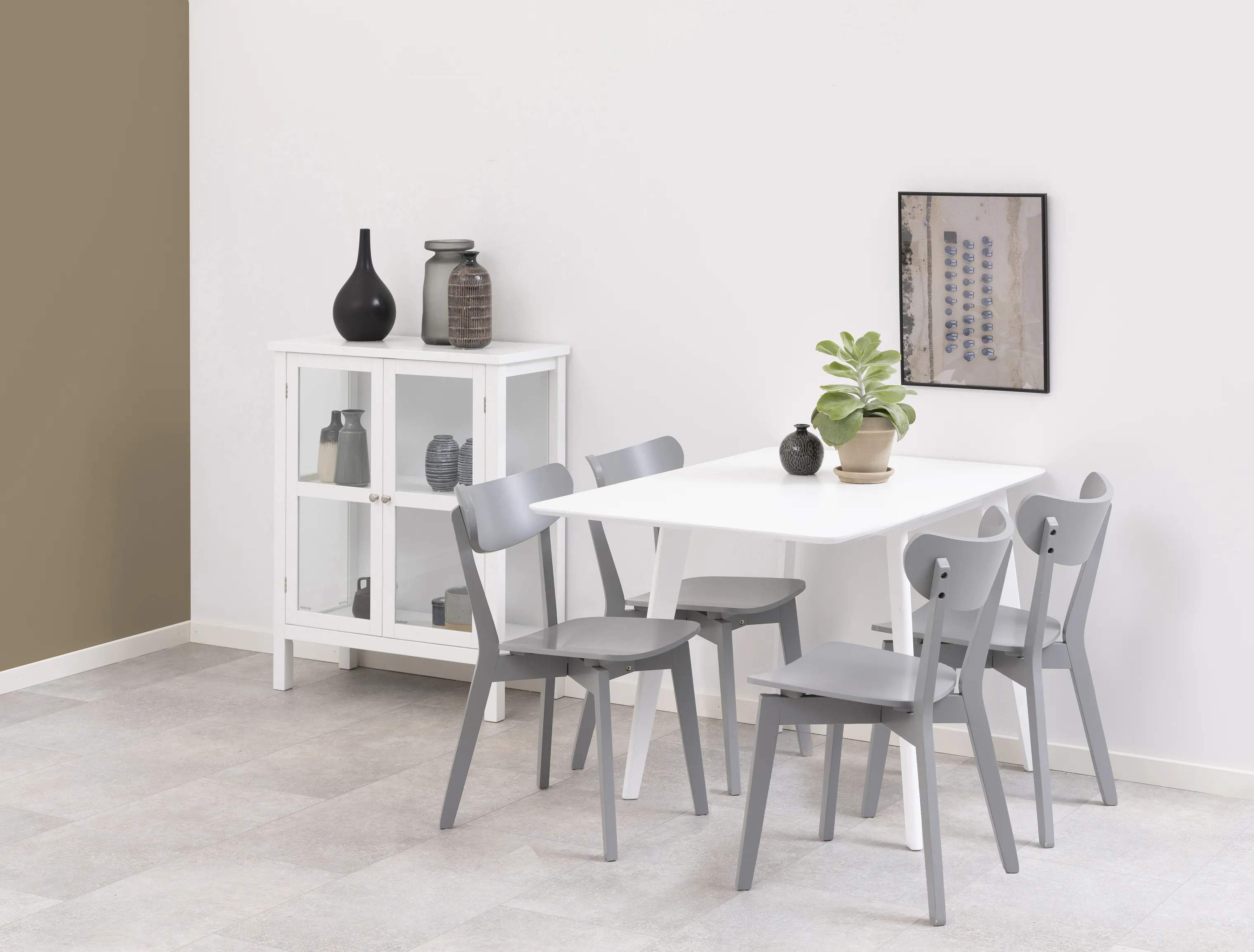 CASA Living Spisebordsstole Roxby Spisebordsstol - 2 stk. i Grå, 3