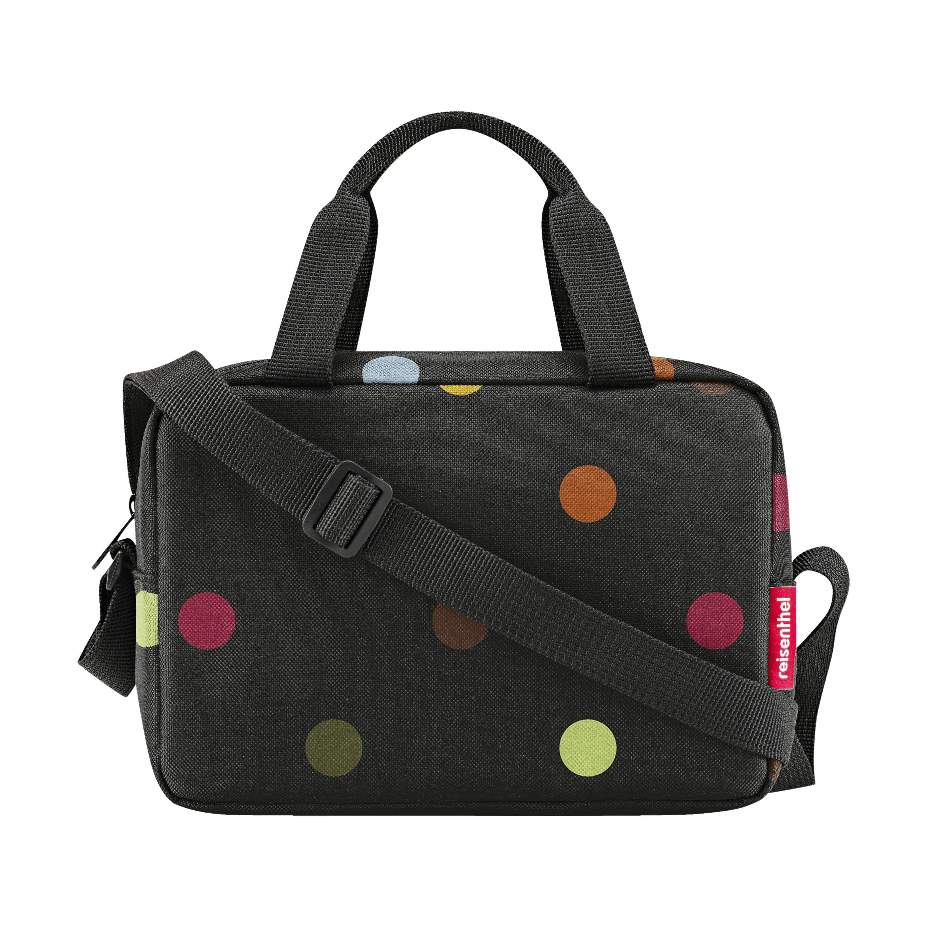 Coolerbag To-Go, sort med prikker, large