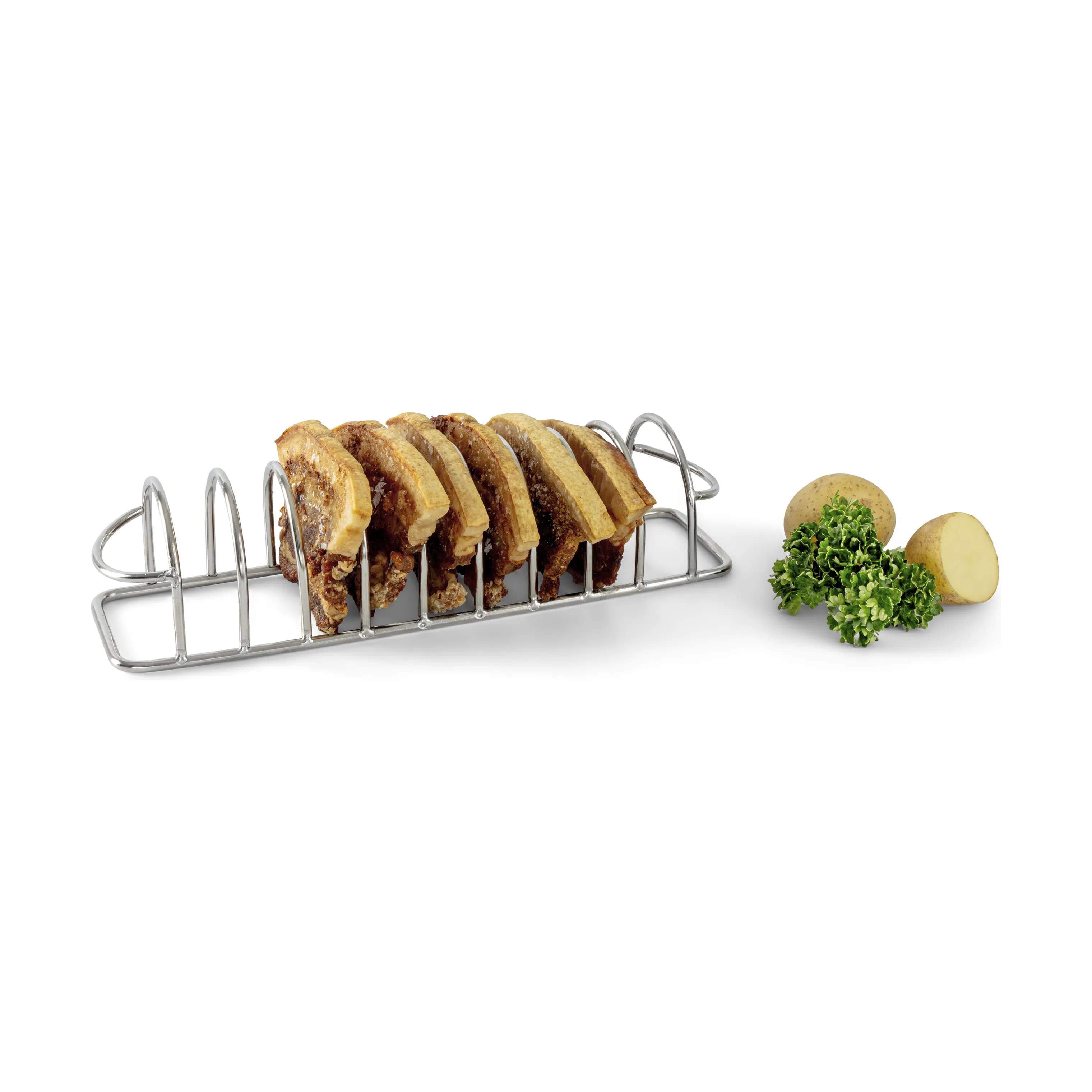 Cook & Baker Tilbehør til airfryers Flæskeholder til Airfryer - 2 stk. i sølvfarvet, 4